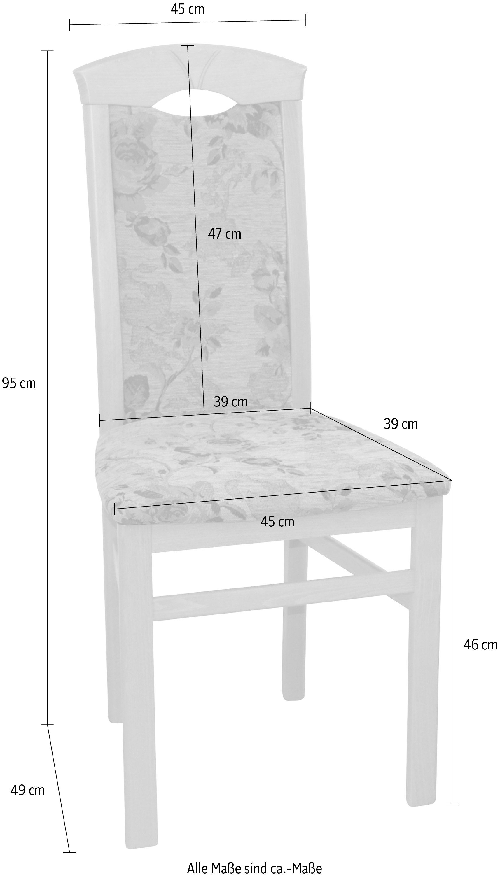 HOFMANN LIVING AND MORE Eetkamerstoel (set, 2 stuks)