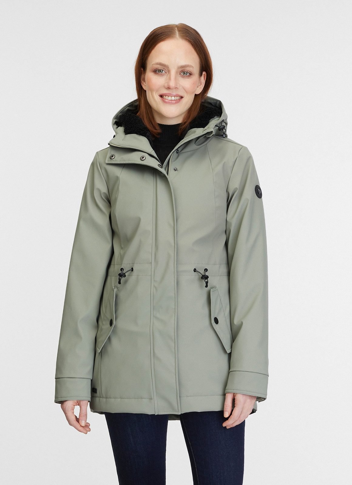 Ragwear Outdoorjack MONADIS RAINY WARM waterafstotende parka, gevoerd met verwarmende teddypluche