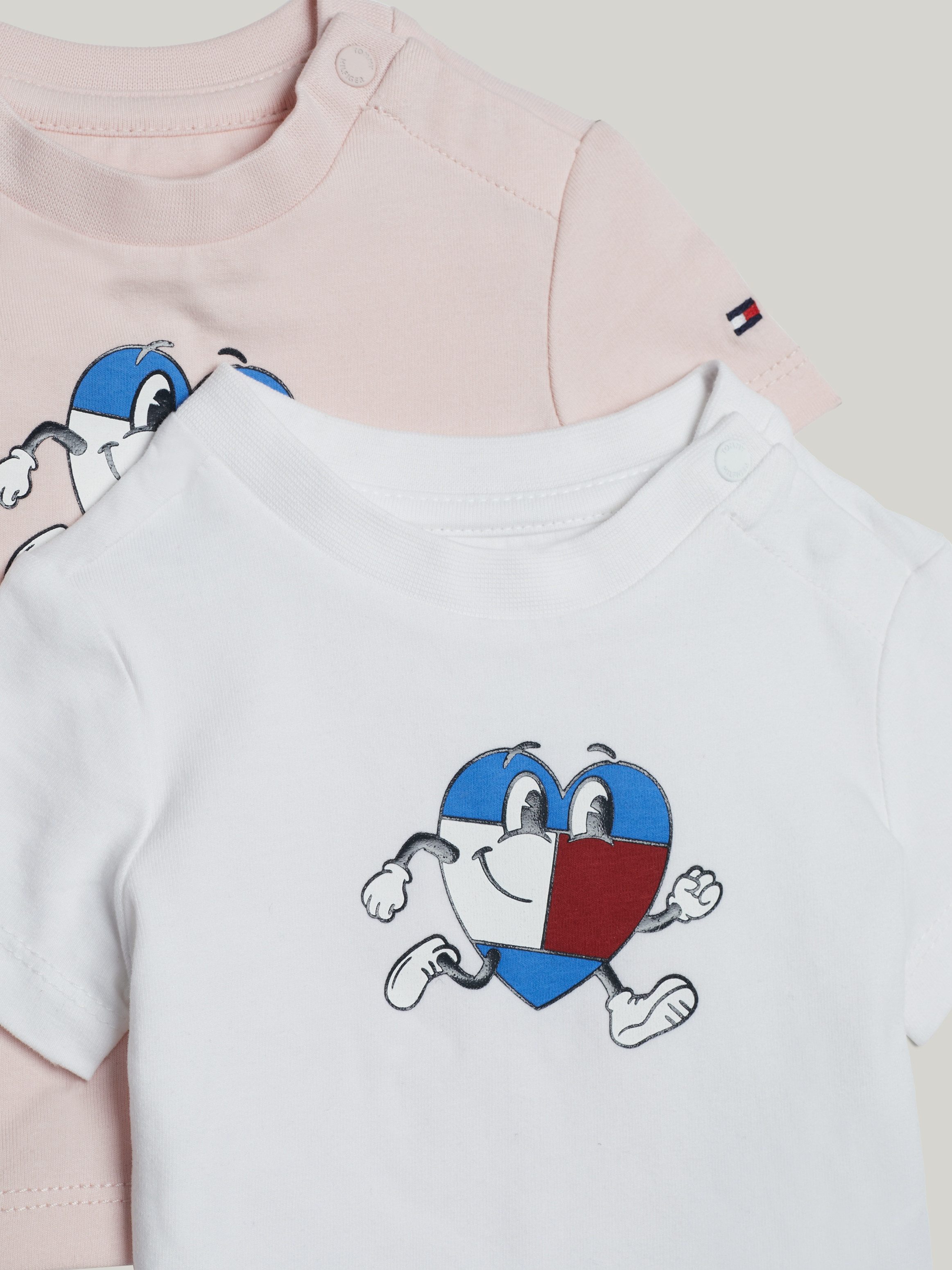 Tommy Hilfiger T-shirt BABY FLAG TEE 2 PACK GIFTBOX (2-delig, Set van 2)