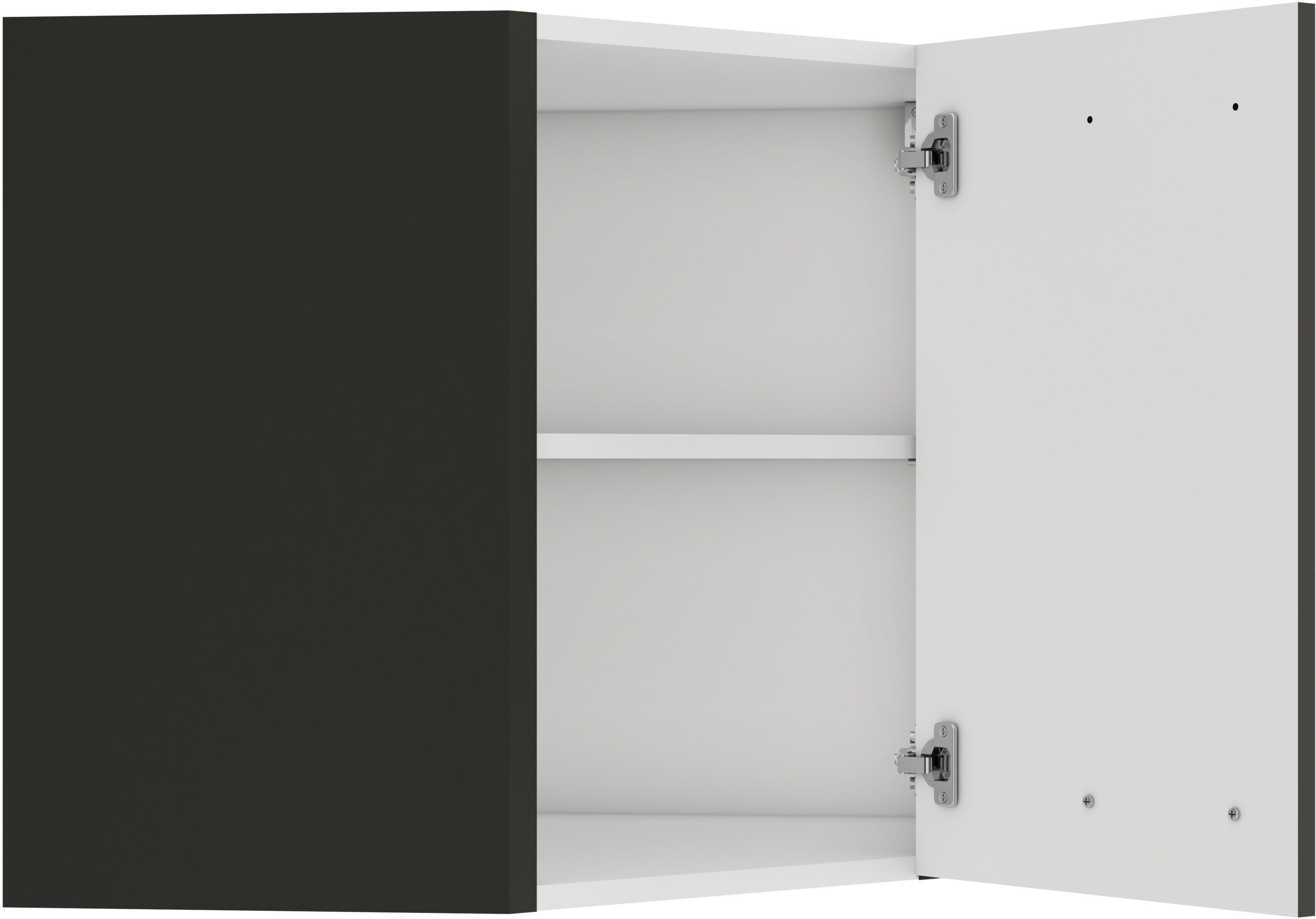 OPTIFIT Hangend hoekkastje Palma Breedte 60 x 60 cm, deuropening verwisselbaar