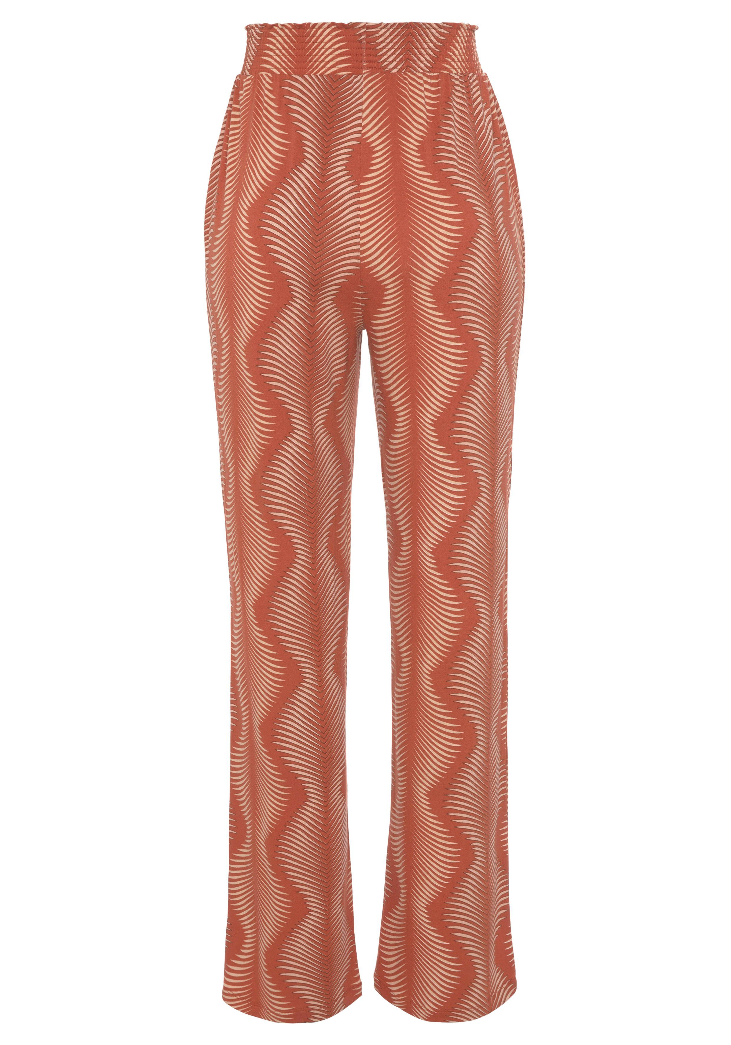 Lascana Pyjamabroek met grafische print all-over