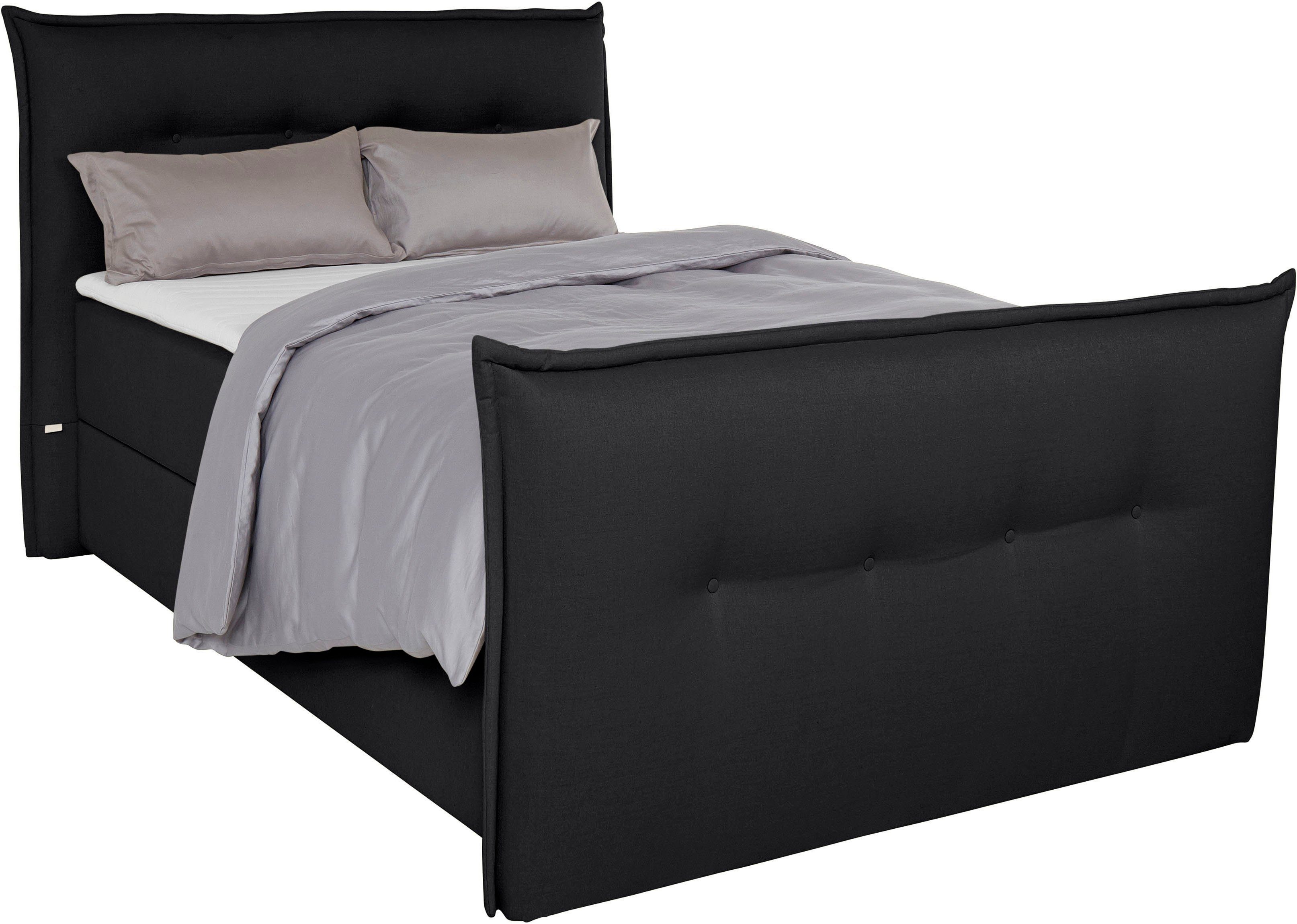 andas Boxspring Lichtgewicht inclusief voetbord, bedkist & topmatras, in 4 breedten en 2 hardheden