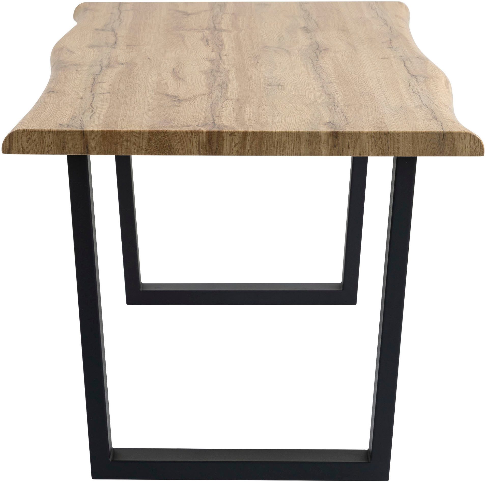 Duo Collection Tafel met hout Tafel Thea Massief beugelonderstel van metaal, draagvermogen tot 100 kg