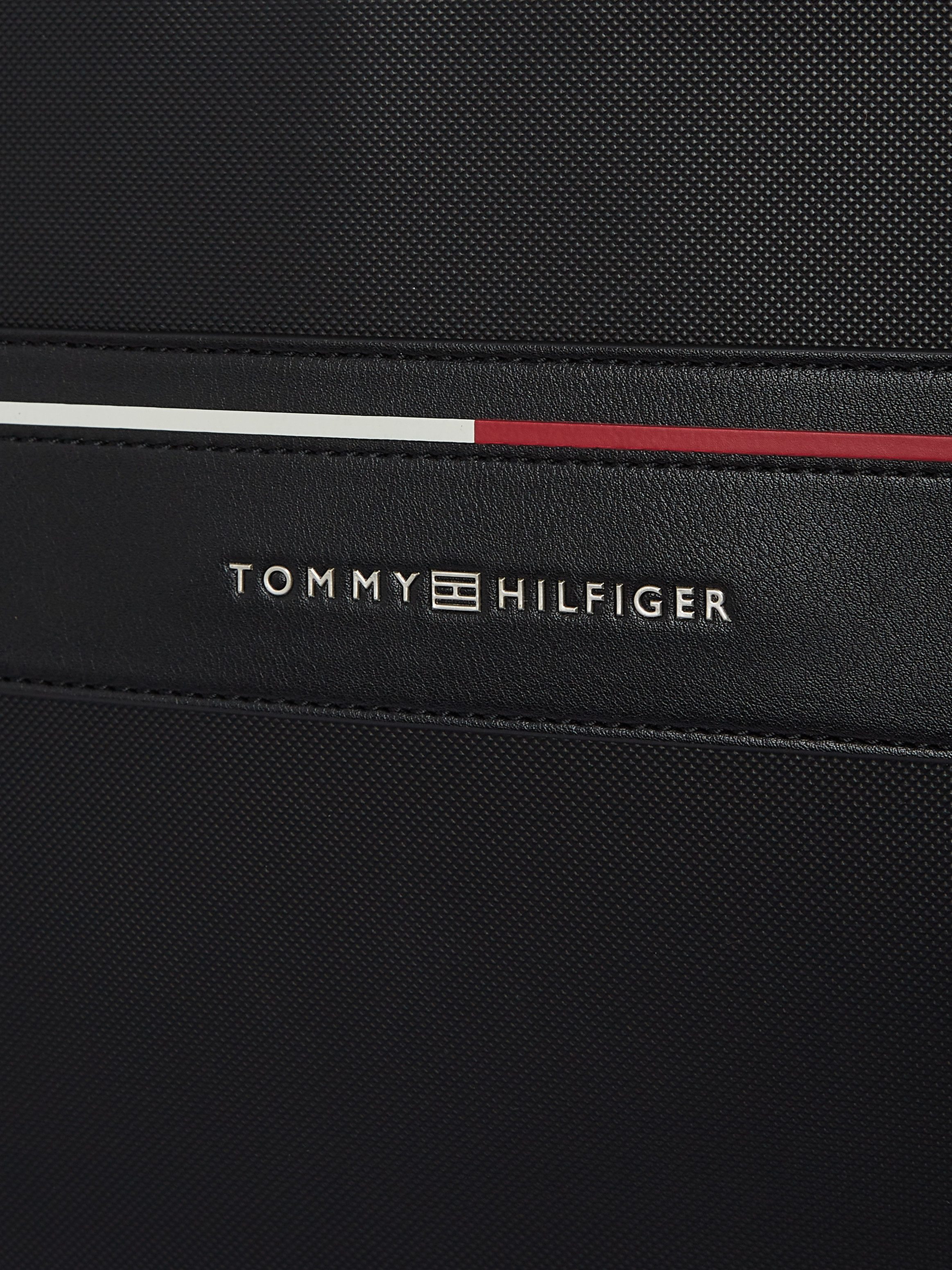 Tommy Hilfiger Laptoptas TH FOUNDATION COMPUTER BAG , unisex werktas, schoudertas, handtas, gekleurde details