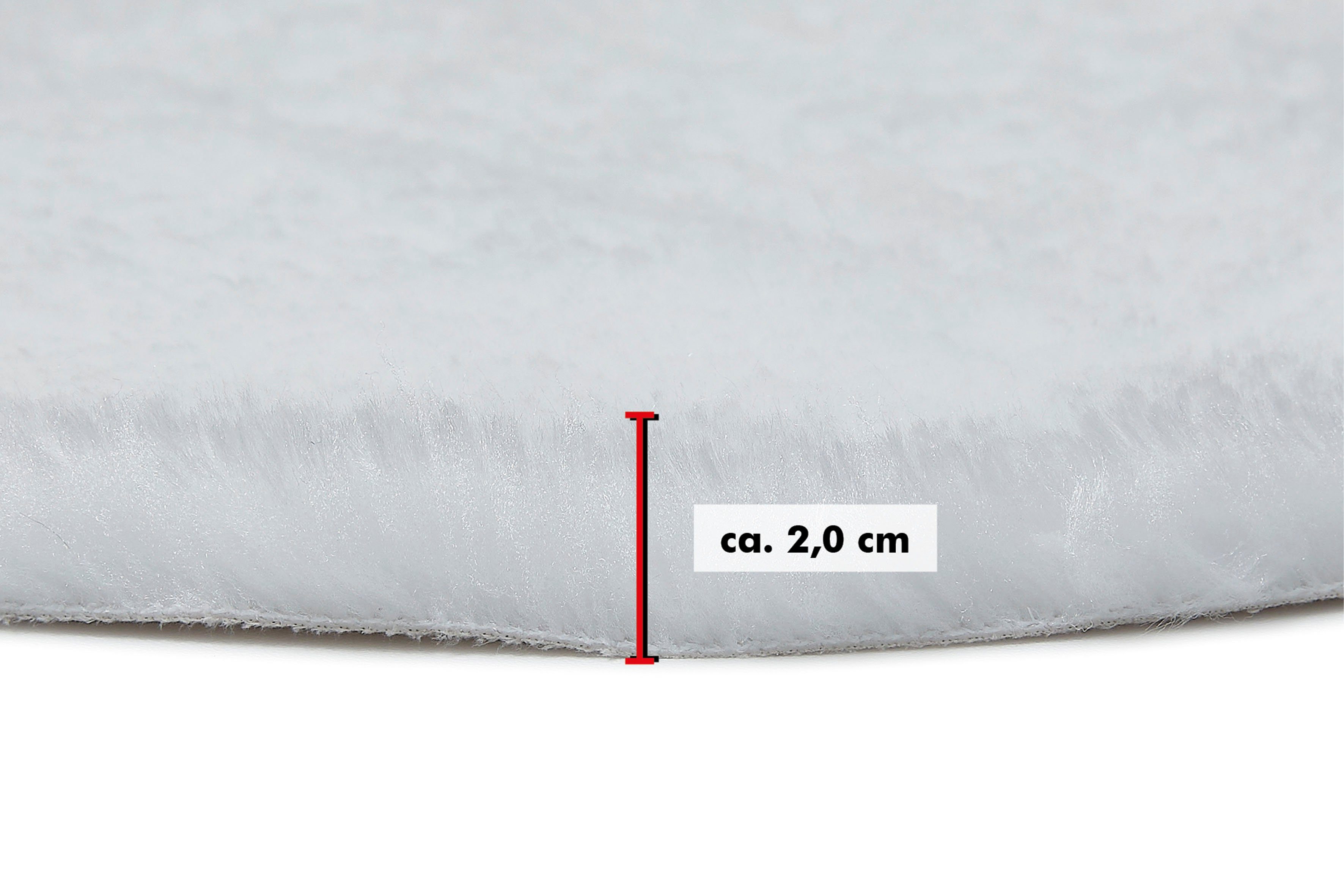 Andiamo Zitkussen lam-imitatiebont Imitatiebont, rond, ø 40 cm, ook als set van 4