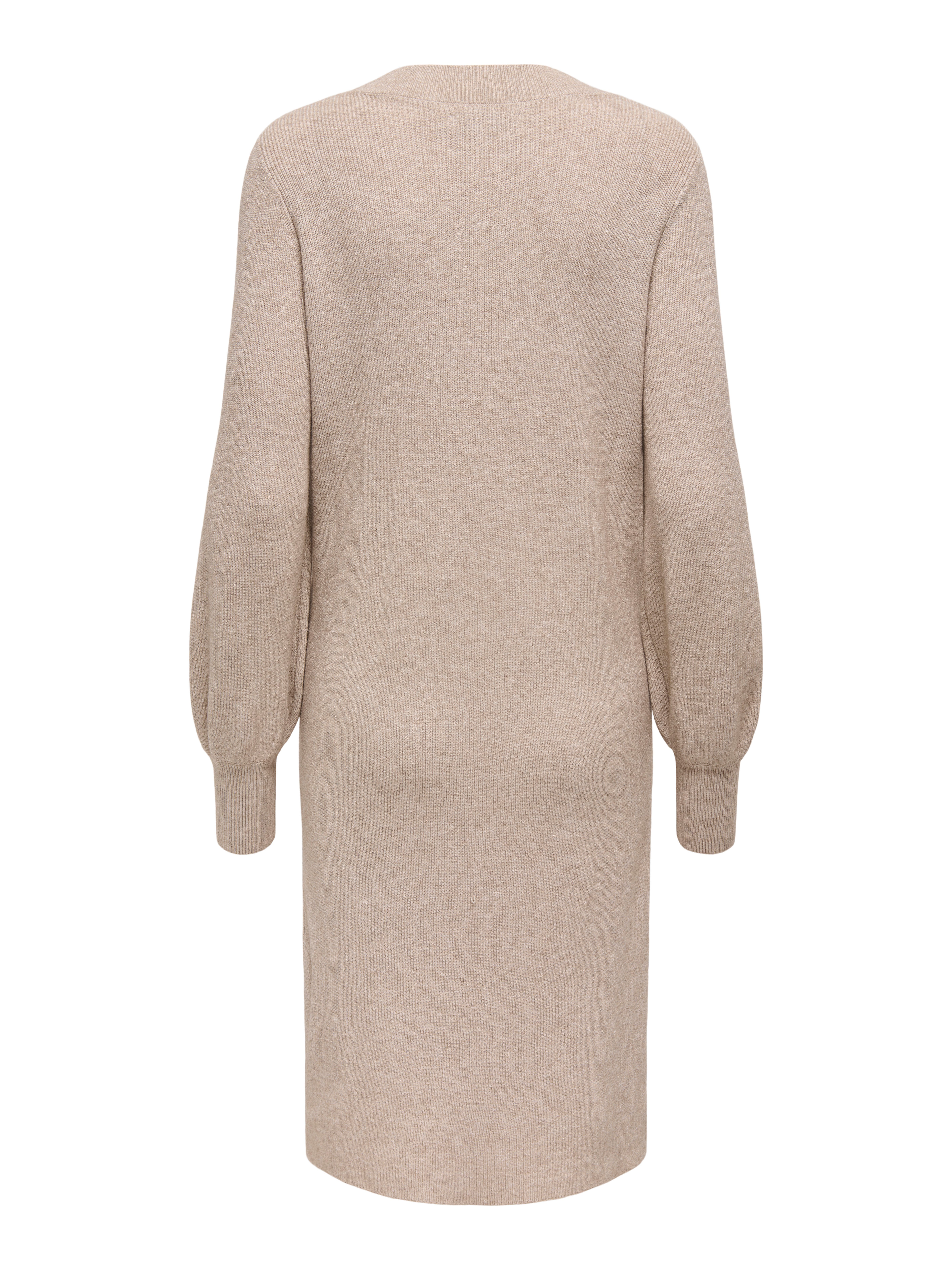 Only Gebreide jurk ONLKATIA LS V-NECK DRESS NCA KNT
