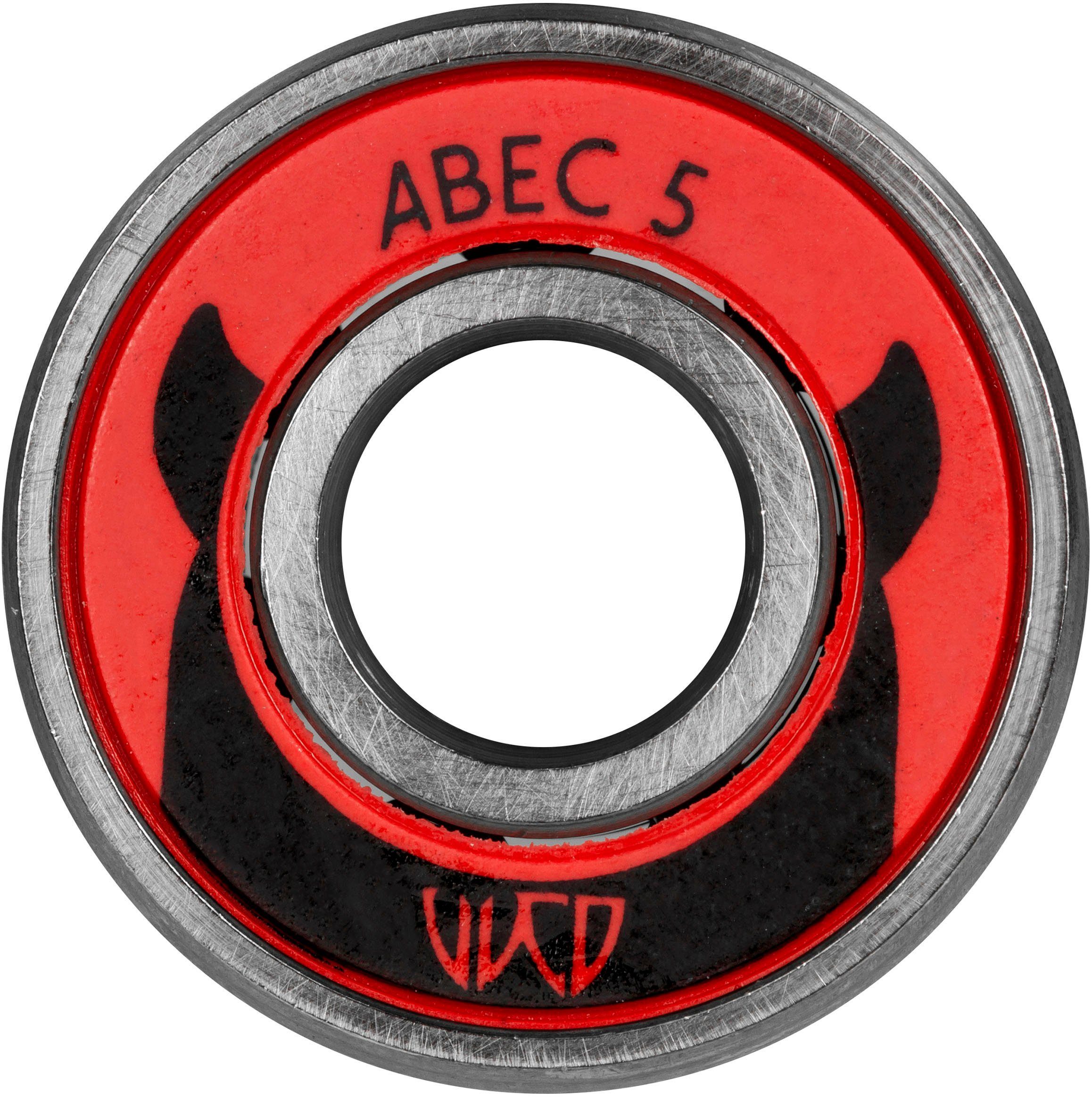 Wicked Kogellager ABEC 5 Freespin - 16-pack (set, 16 stuks)