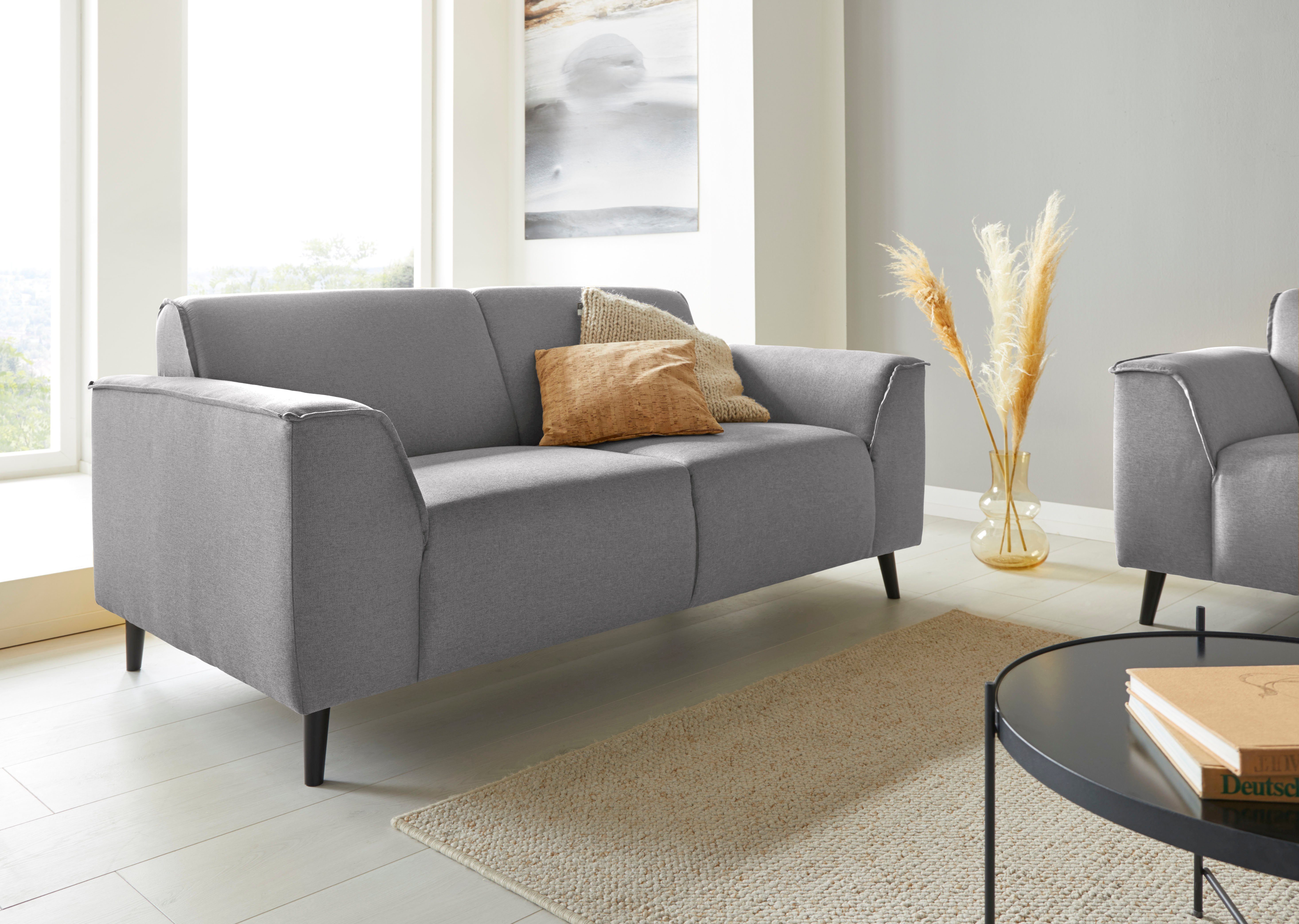 DOMO collection 2-zitsbank Amora moderne vormtaal, geweldige afwerkingsdetails, comfortabel