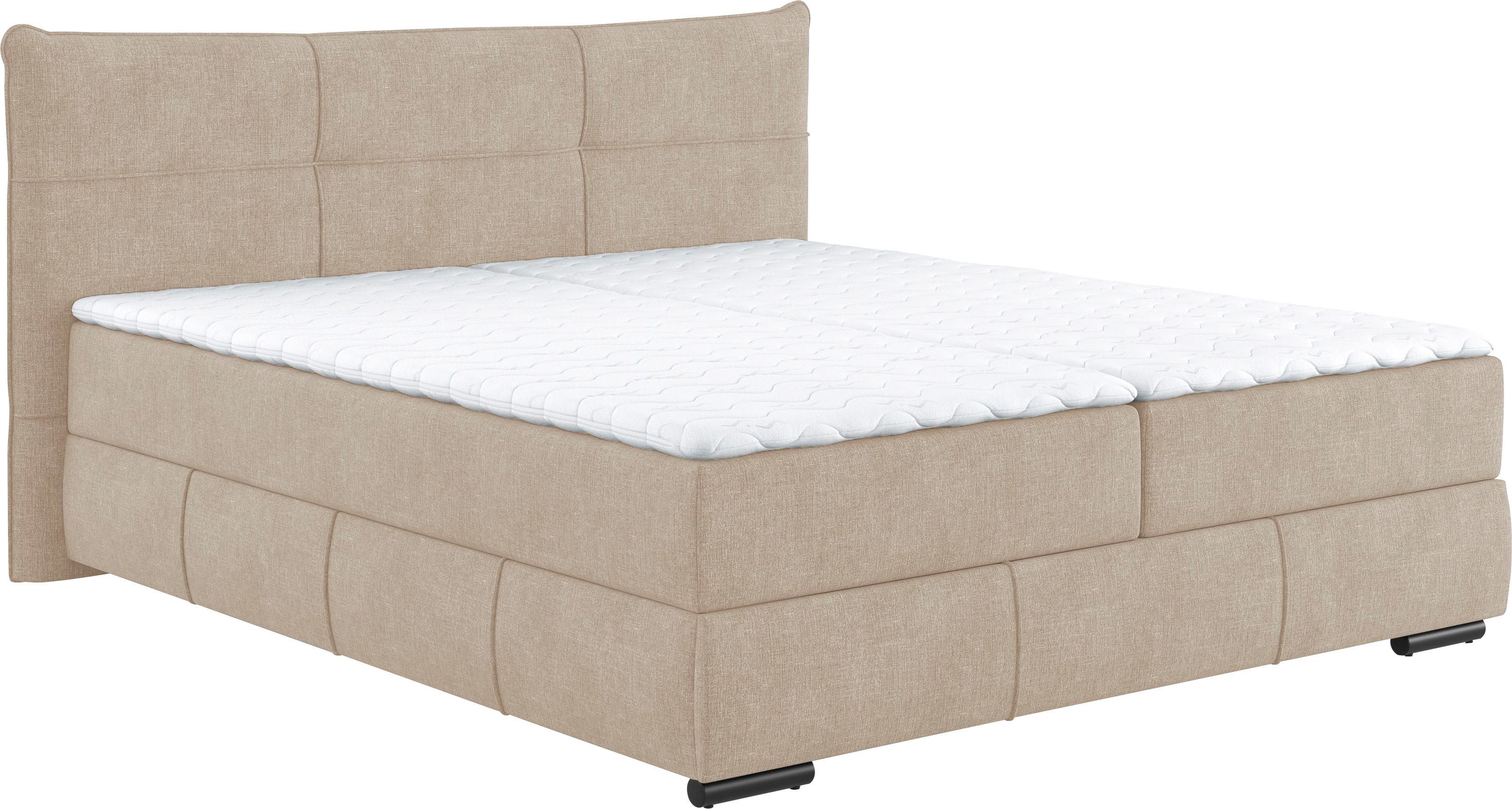 Mr. Couch Boxspring Brewdley met bedkist, incl. matras Topmatras en sierkussen, in verschillende hardheden beschikbaar