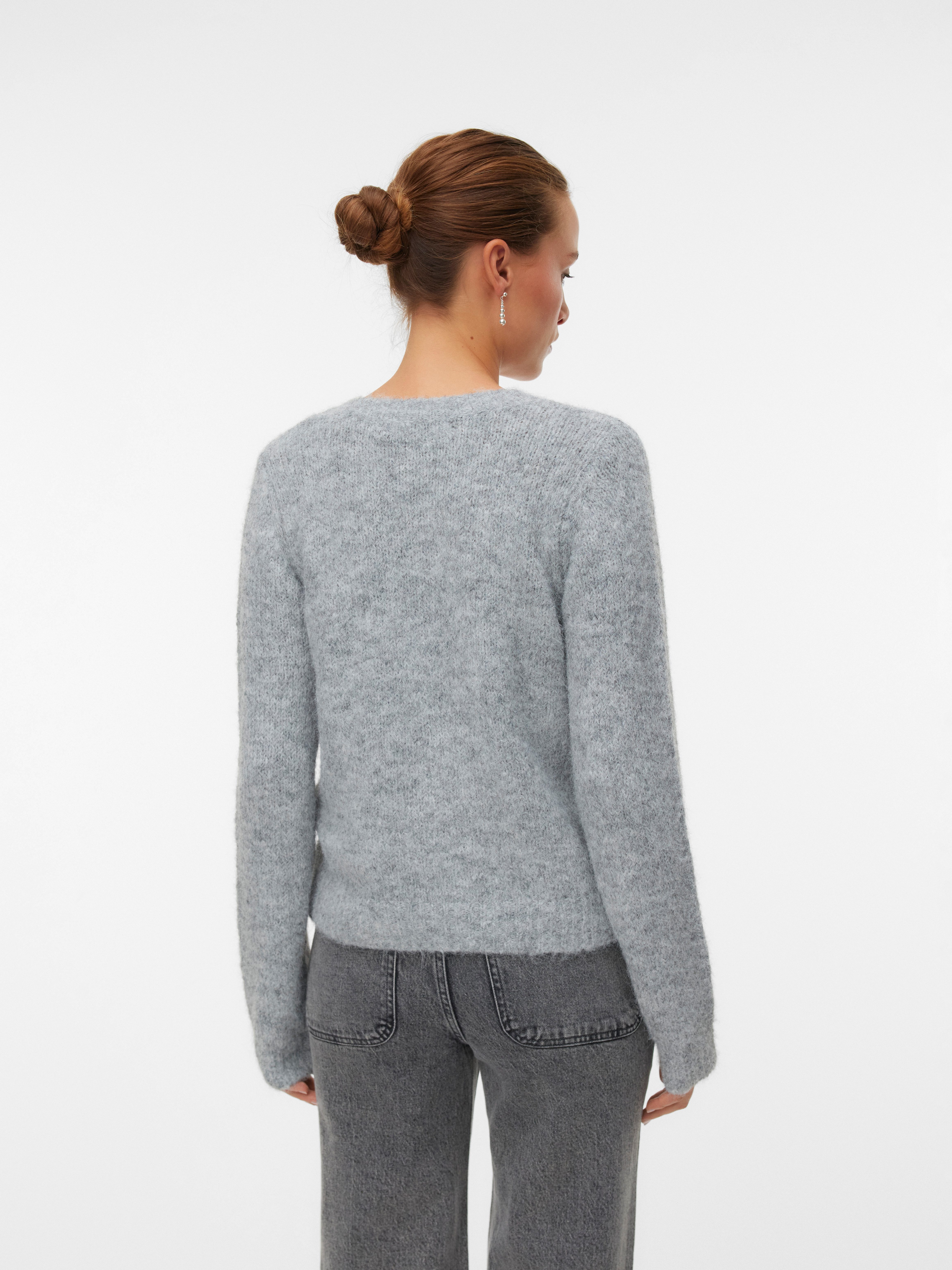 Vero Moda Vest VMNOVAH LS O-NECK BUTTON CARDI GA NOOS