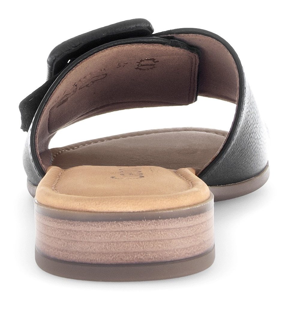 Gabor Slippers Rhodos , blokhak, zomerschoen, comfortabele schoen in breedte g (= breed)