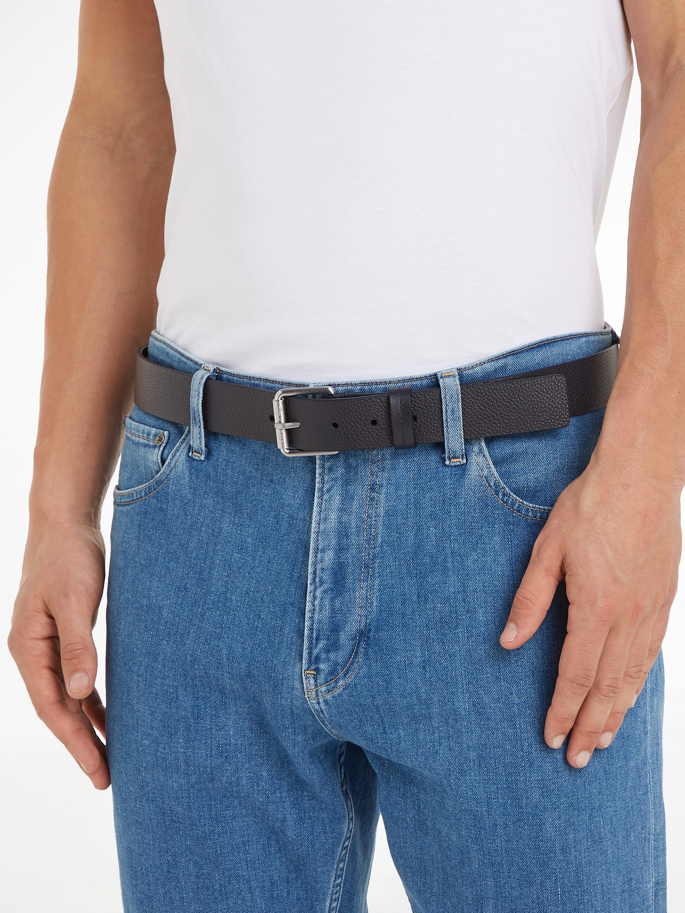 Calvin Klein Leren riem CK MUST PB 35MM met calvin klein logo-embossing