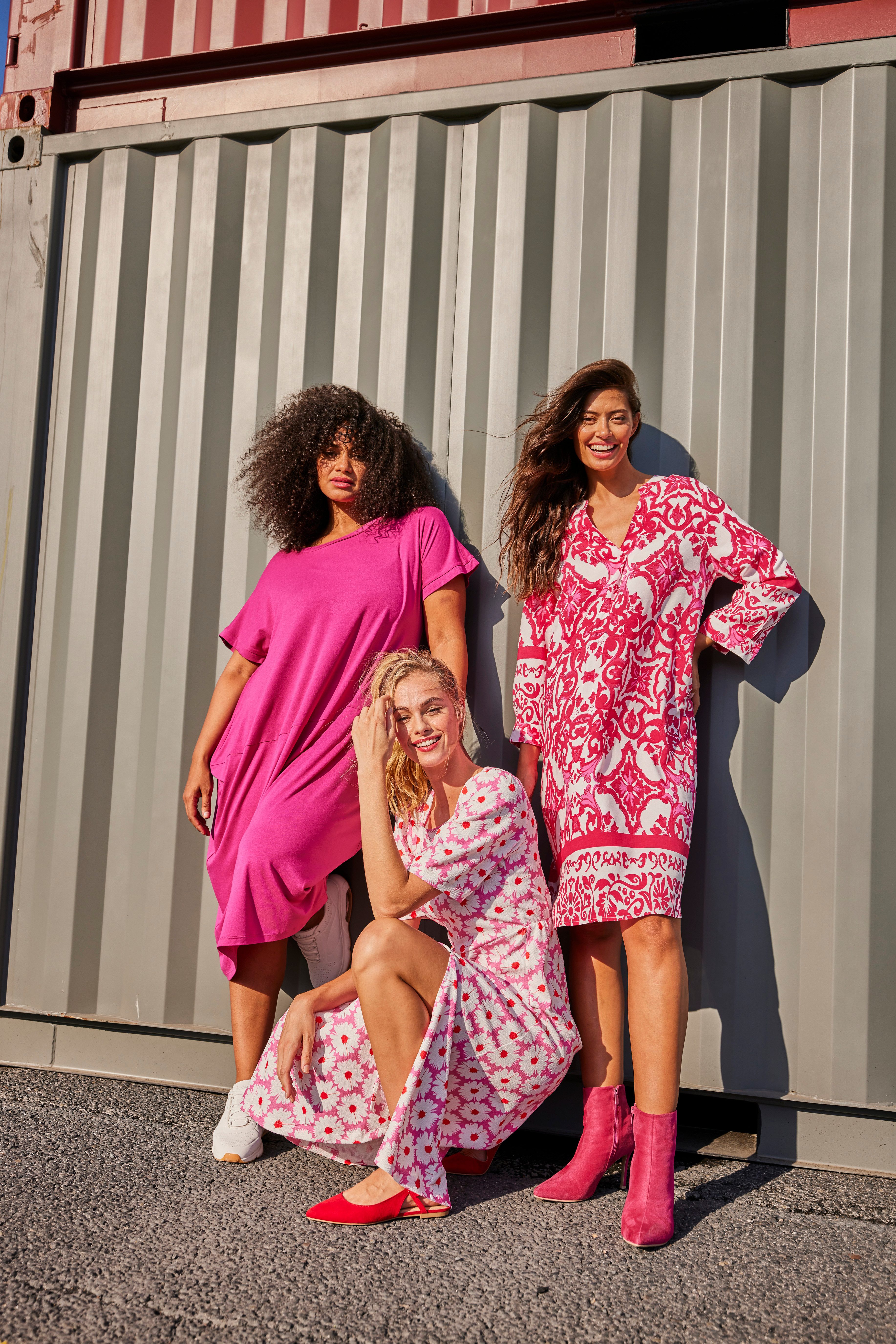 Aniston SELECTED Blousejurk met grootschalige ornamentenpatronen - nieuwe collectie