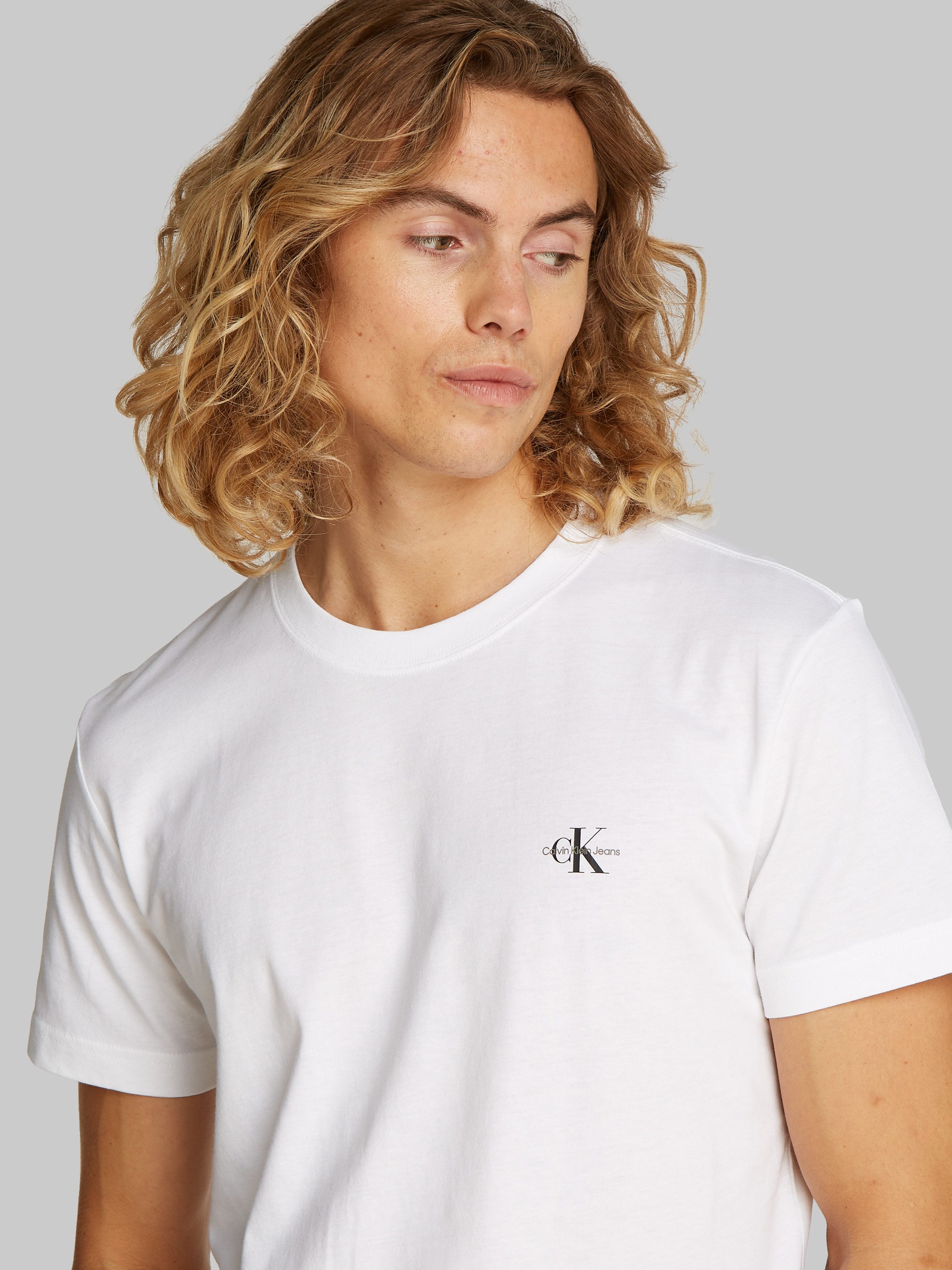 Calvin Klein T-shirt 2 PACK MONOLOGO T-SHIRT (Set van 2)