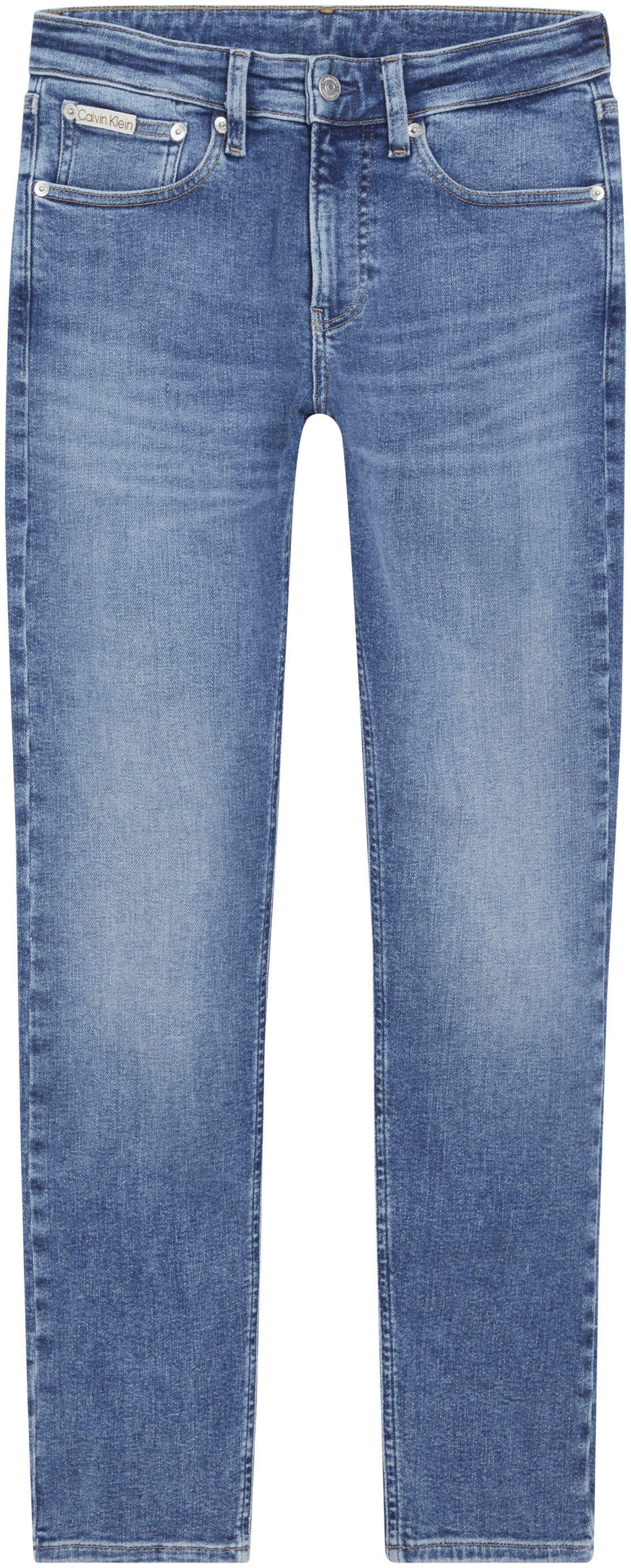 Calvin Klein Stretch jeans Skinny Muntzakje, logo borduursel