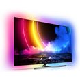 philips oled-tv 65oled856-12, 164 cm - 65 ", 4k ultra hd, android tv - smart tv, ambilight langs 4 randen zilver