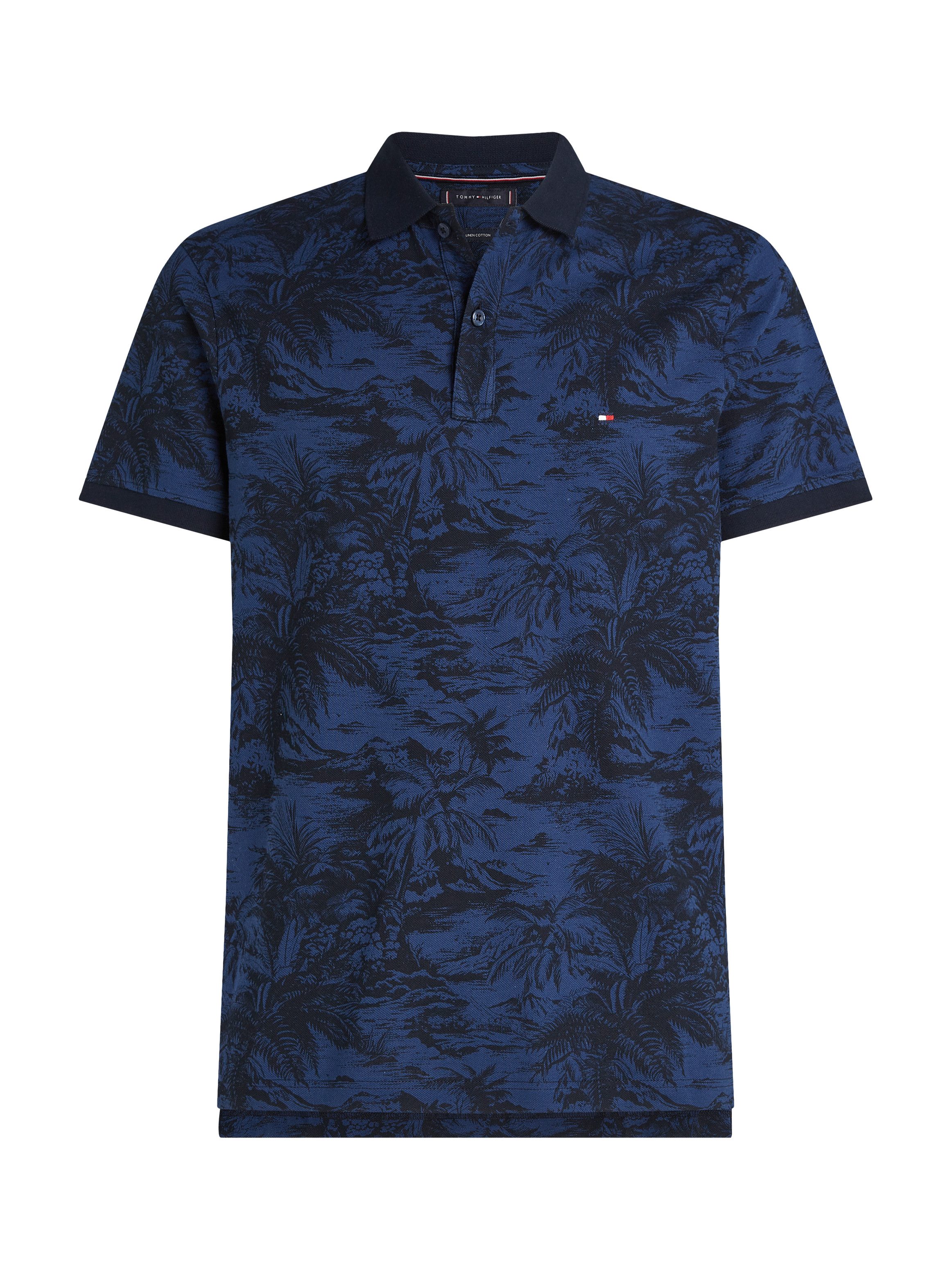 Tommy Hilfiger Poloshirt ALL OVER PRINT LINEN REG POLO