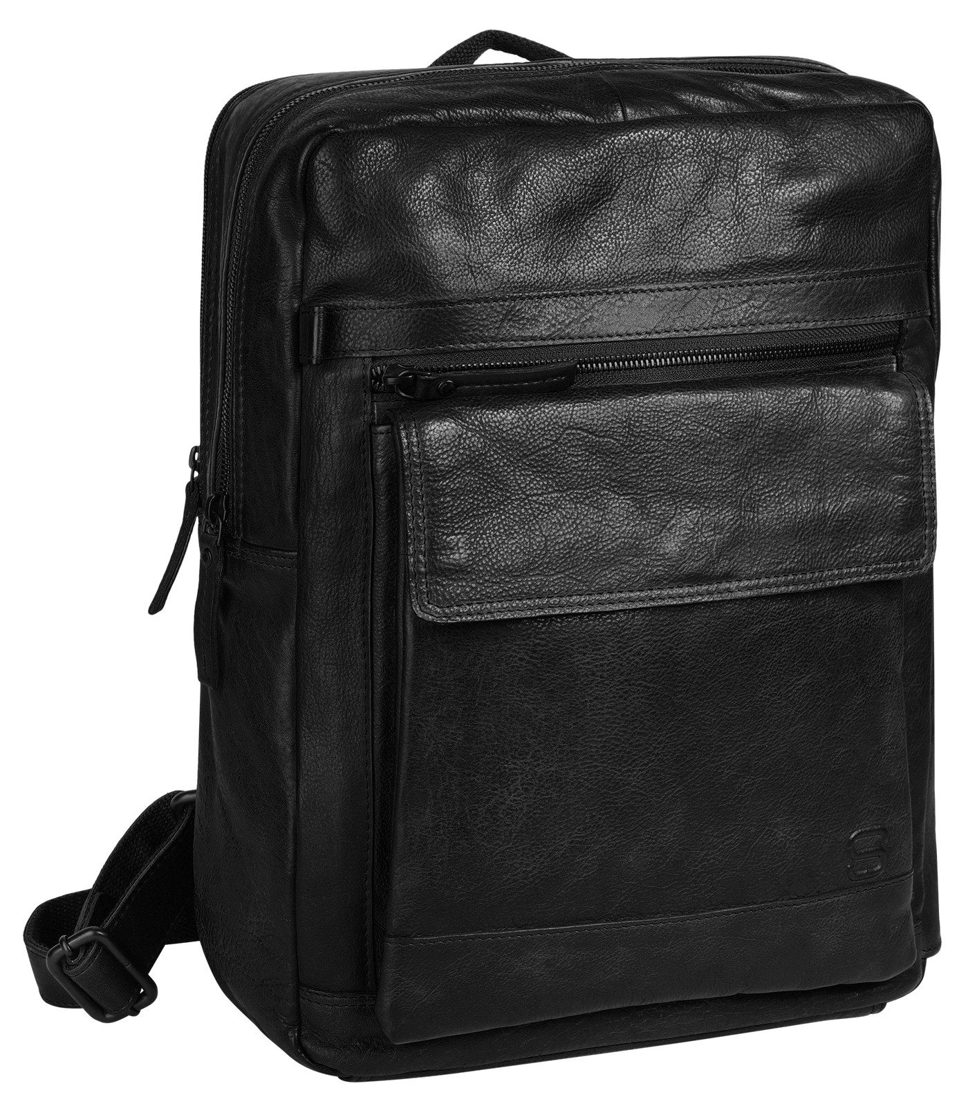 Spikes & Sparrow Laptoprugzak echt leder