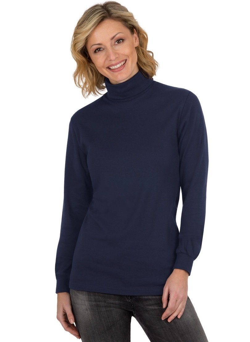 Trigema Colshirt TRIGEMA ski- en sportcoltrui met lange mouwen (1-delig)