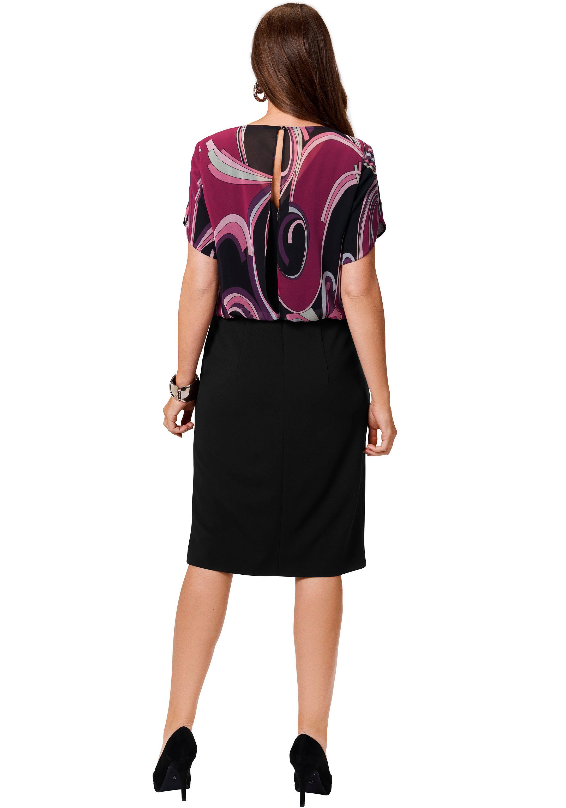 select! By Hermann Lange Gedessineerde jurk met open rug