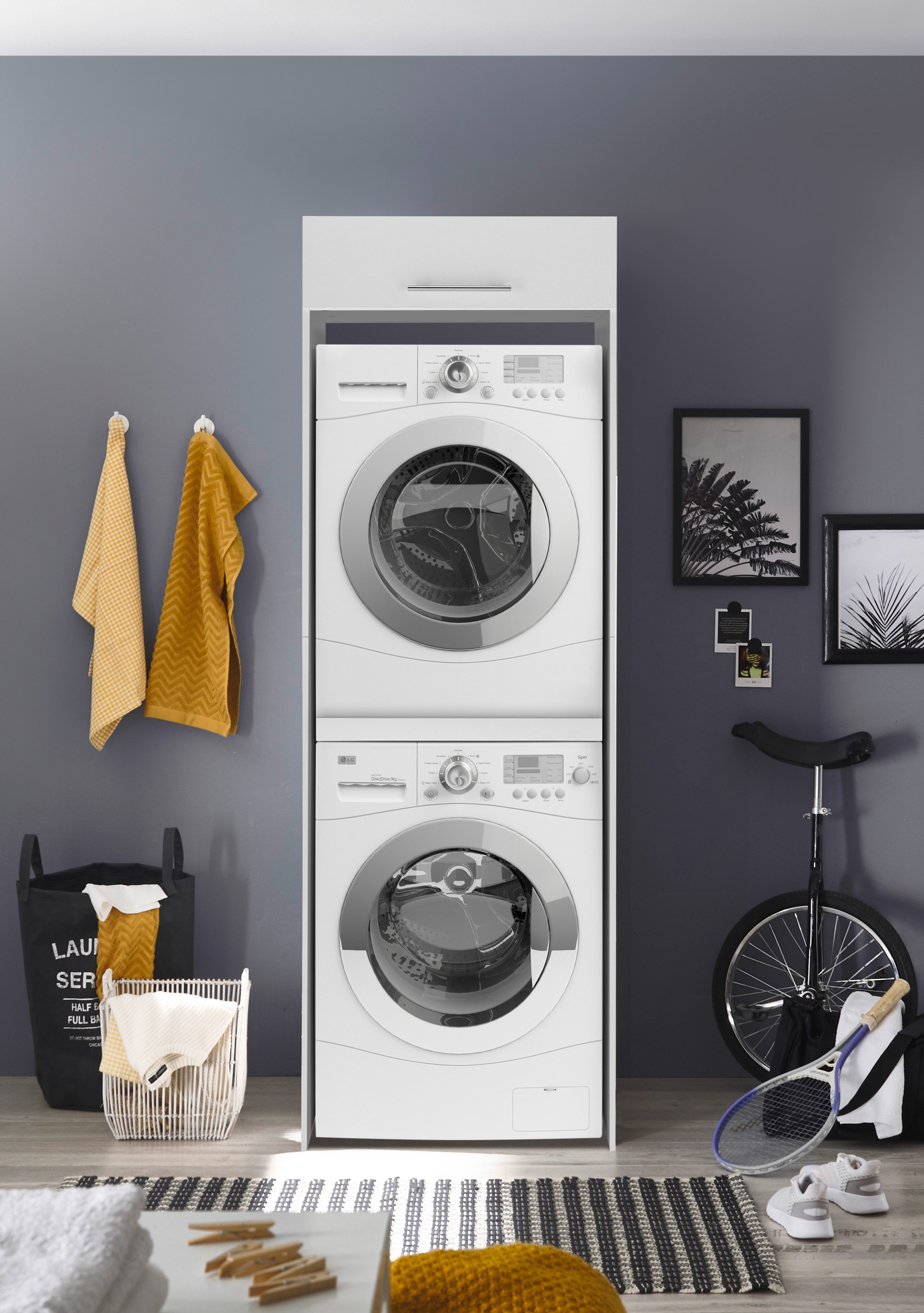 RESPEKTA Kast voor wasmachine Clara (h x b x d) 200 x 67,4 x 67,6 cm