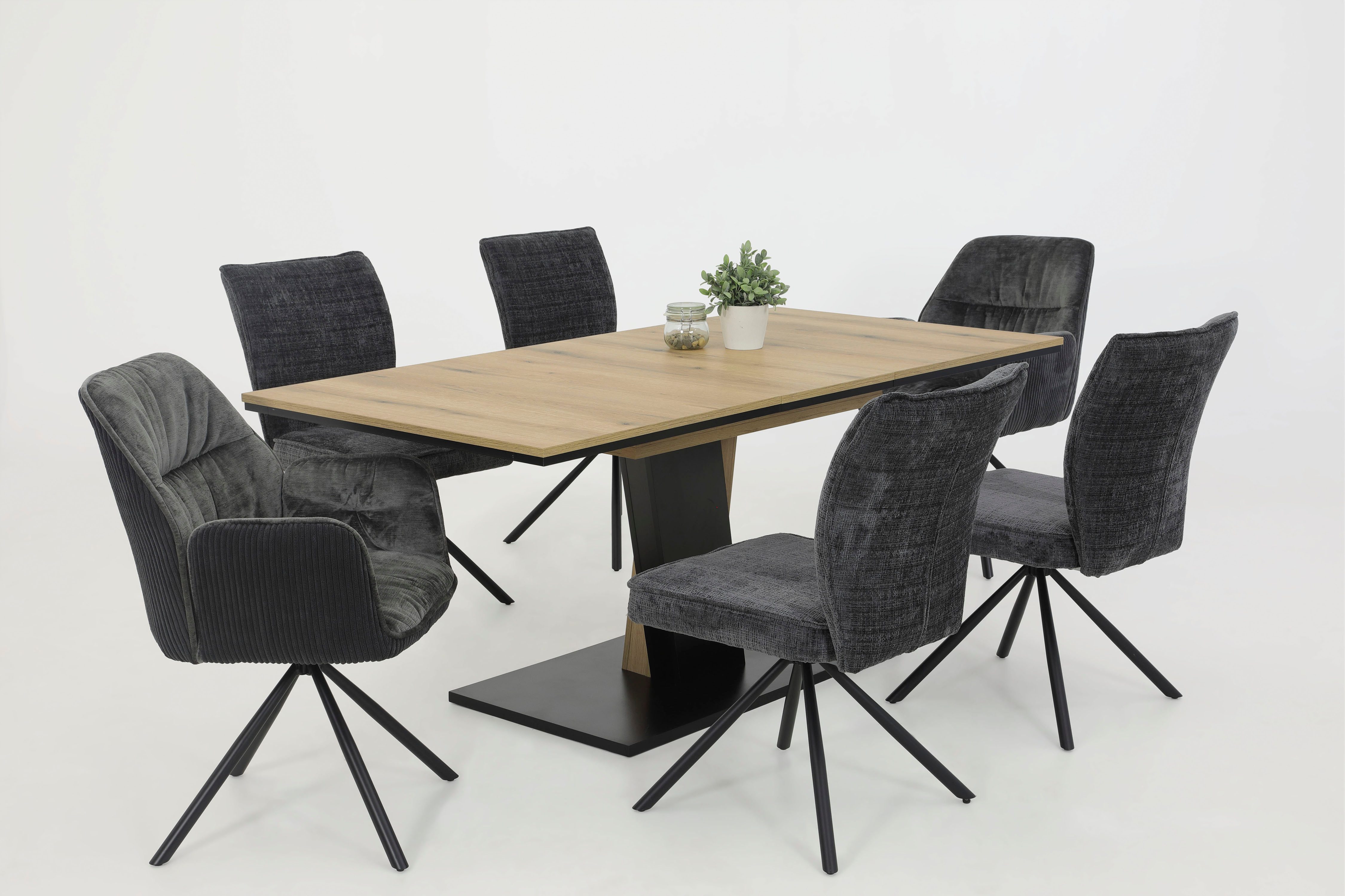HELA Eetkamerstoel AMIRA draaibaar Auto-return 270° (set, 2 stuks)