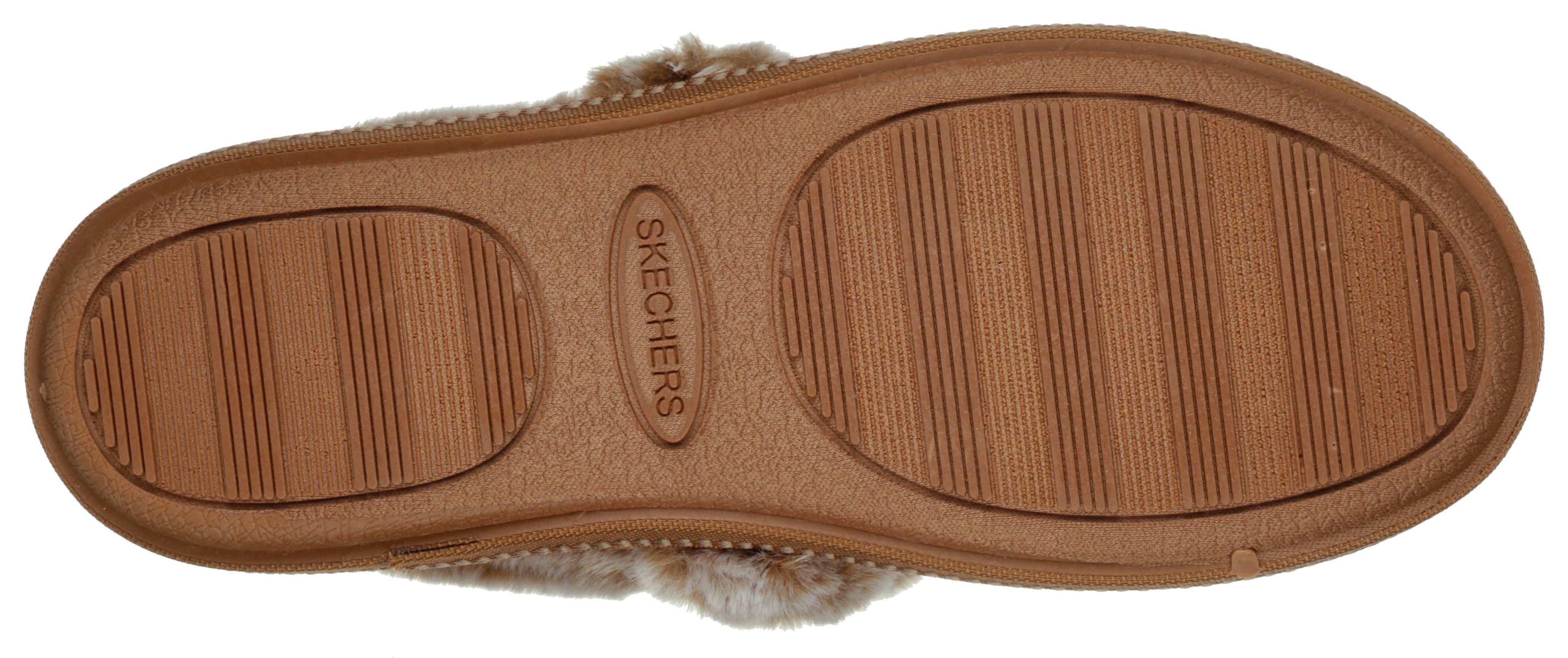 Skechers Pantoffels COZY CAMPFIRE TEAM TOAST Huisschoen met memory foam-inrichting