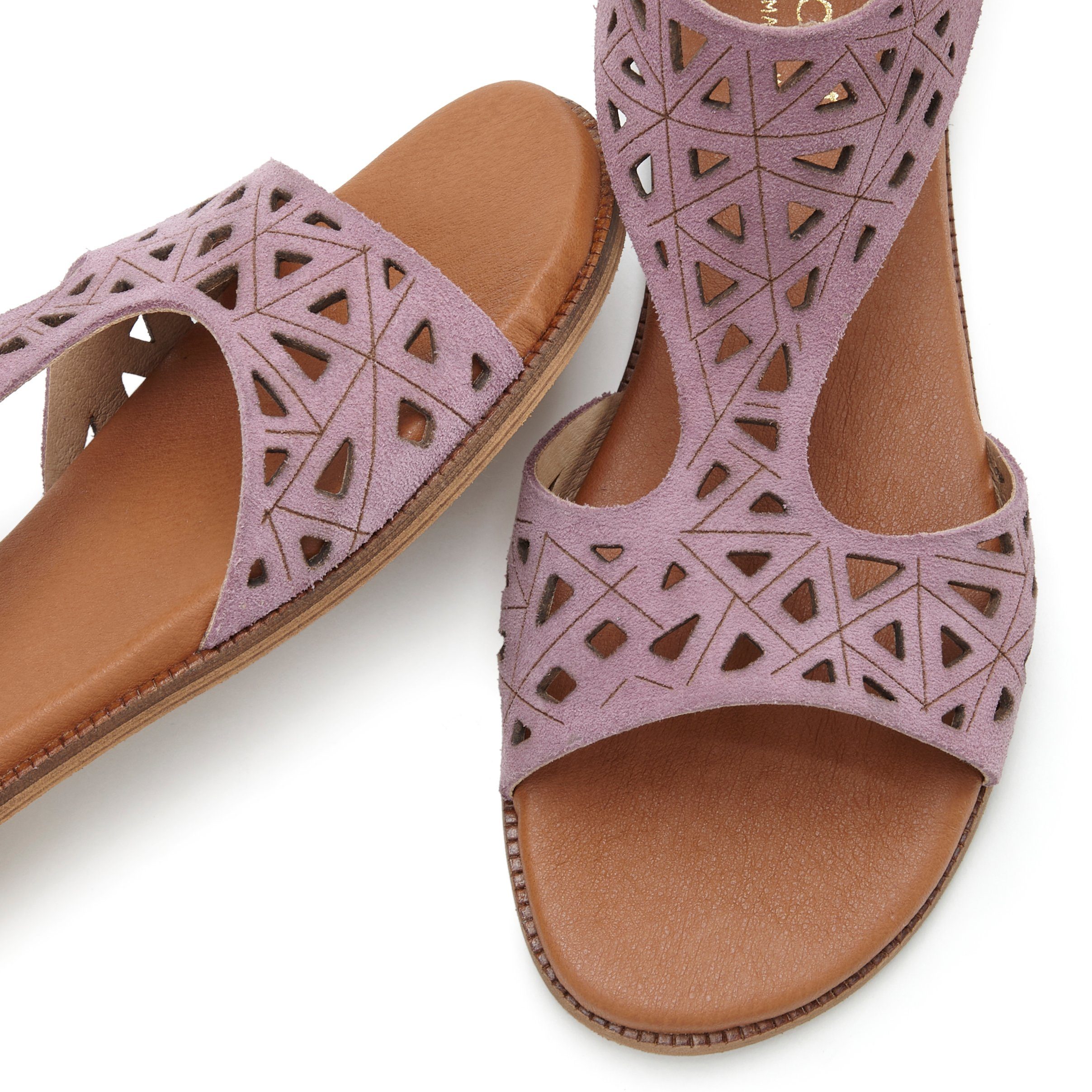 Lascana Sandalen Zomerschoen Sandalette, zomerschoen van hoogwaardig leer met uitsparingen