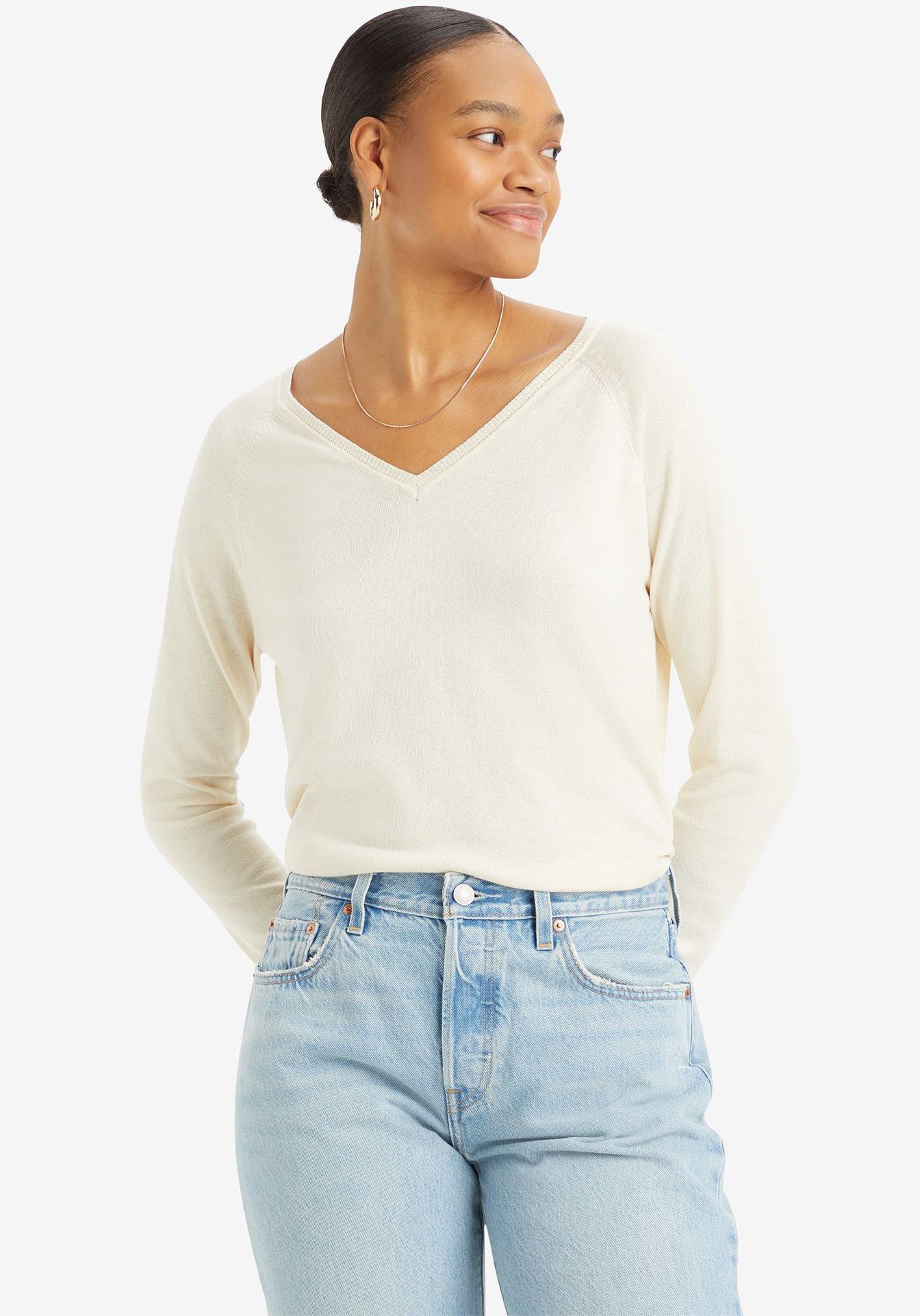 Levi's® Lange trui PETAL VNECK SWEATER