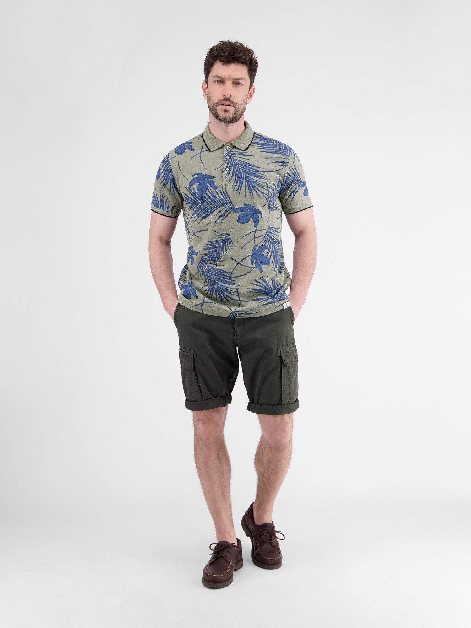 Lerros Poloshirt LERROS modieus poloshirt, zomers gedessineerd