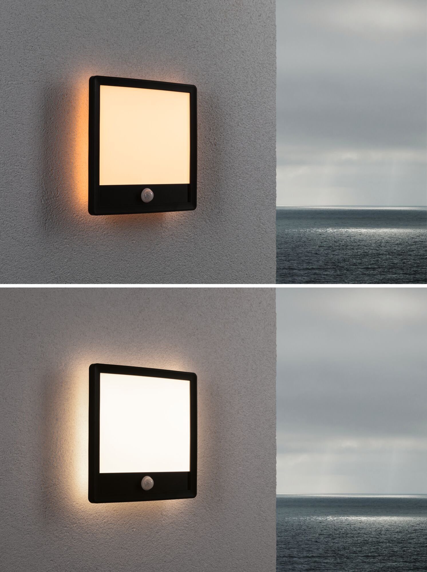 Paulmann Led-wandlamp voor buiten Buitenpaneel Lamina IP44 vierkant 250x47mm 14W 920lm 230V kunststof (1 stuk)