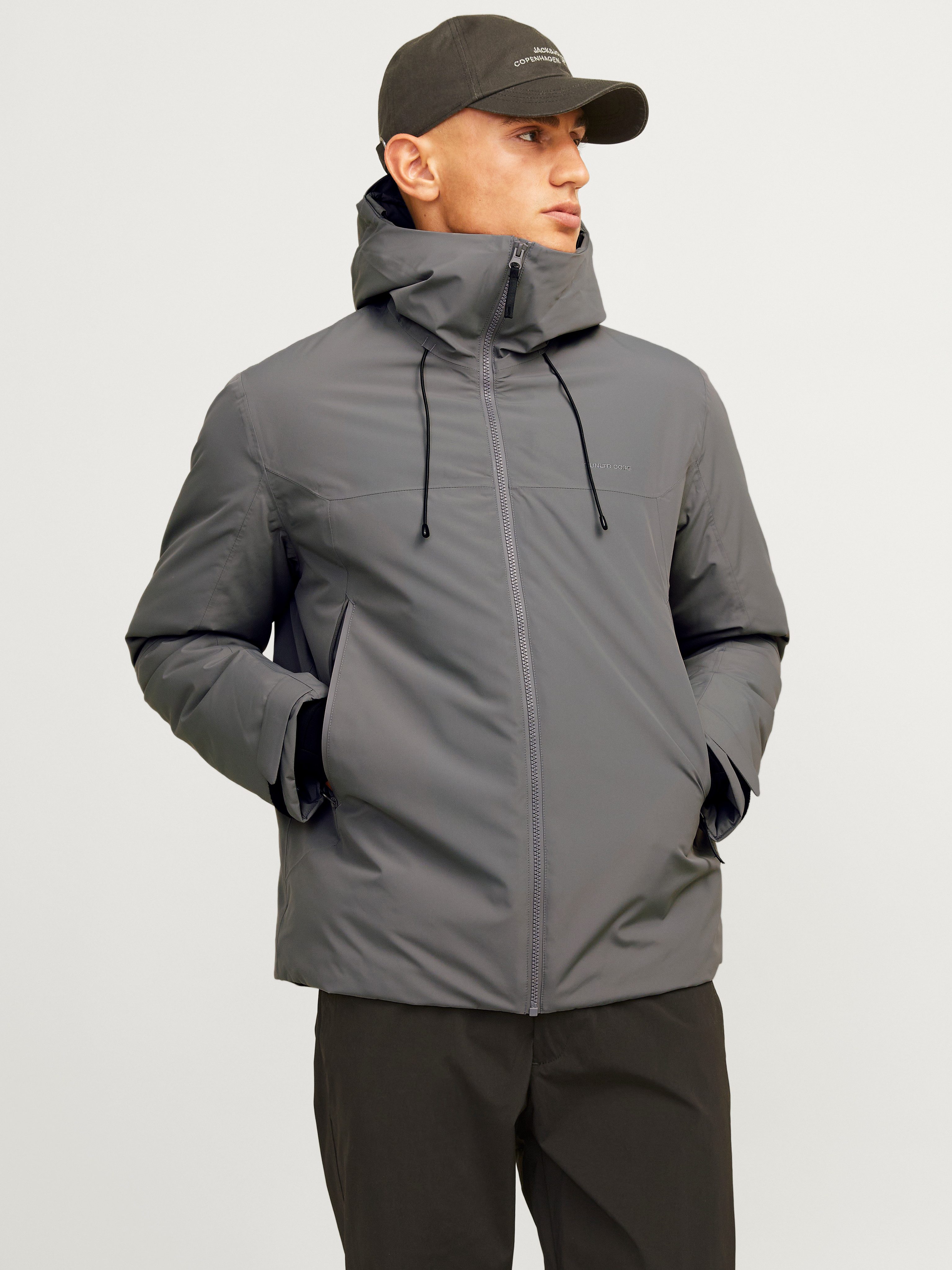 Jack & Jones Outdoorjack JCOSUMMIT PADDED SHELL JACKET SN heren outdoorjassen maat XS grijs