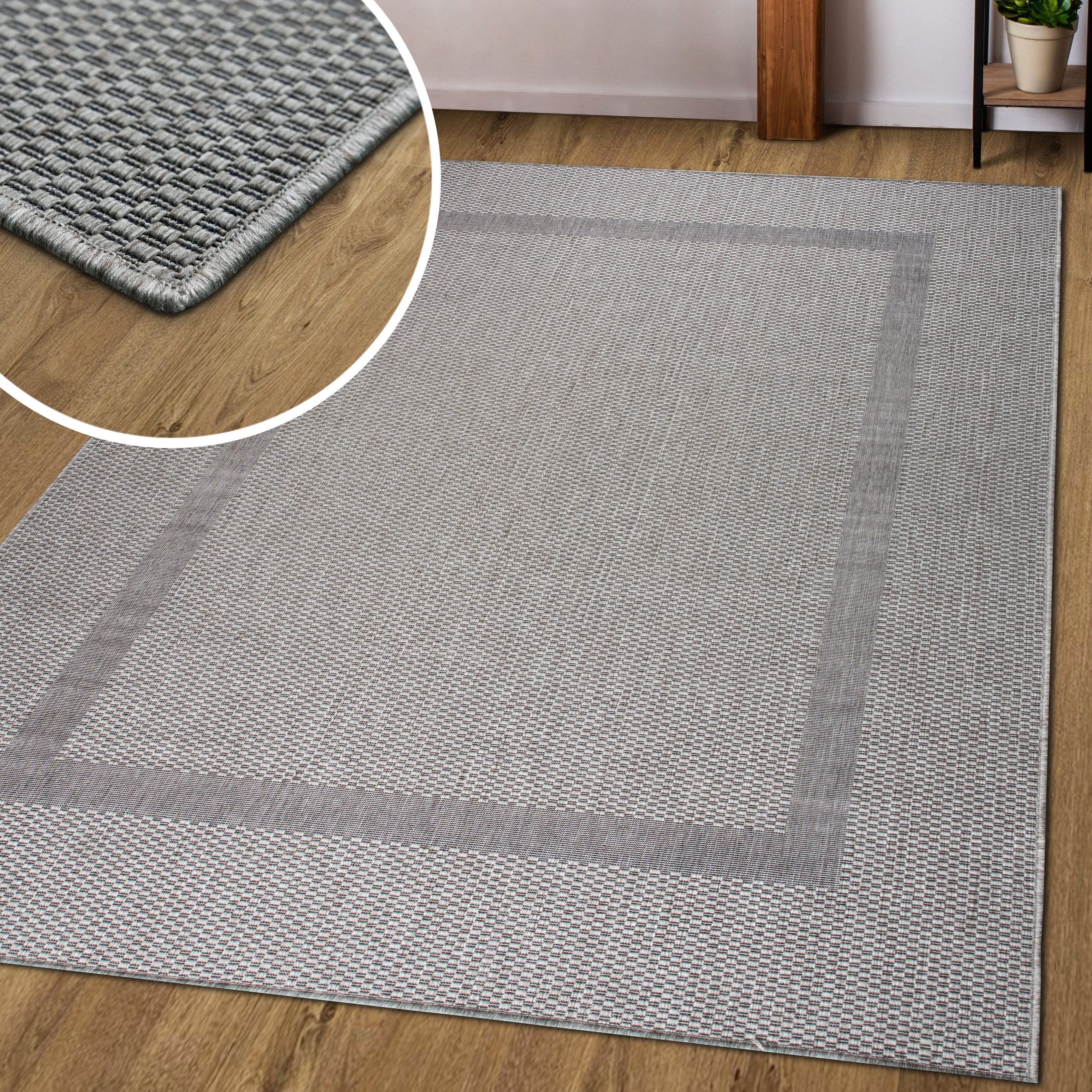 my home Vloerkleed Venetië rand is ook als loper verkrijgbaar Geschikt voor binnen en buiten, sisal-look, weerbestendig & uv-bestendig