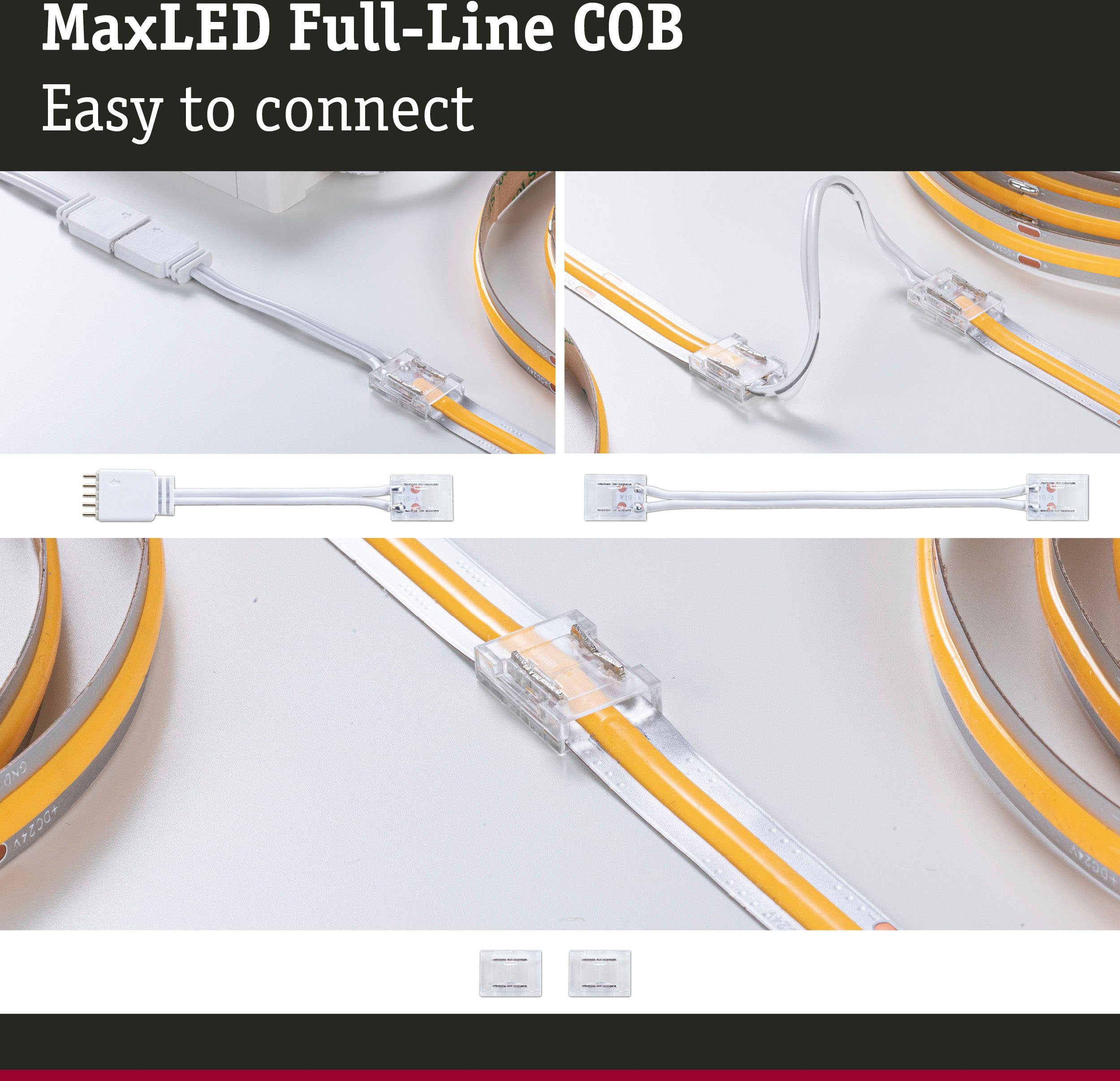 Paulmann Led-strepen MaxLED 1000 Connector Set Full-Line COB 2-pack 133m (1 stuk)