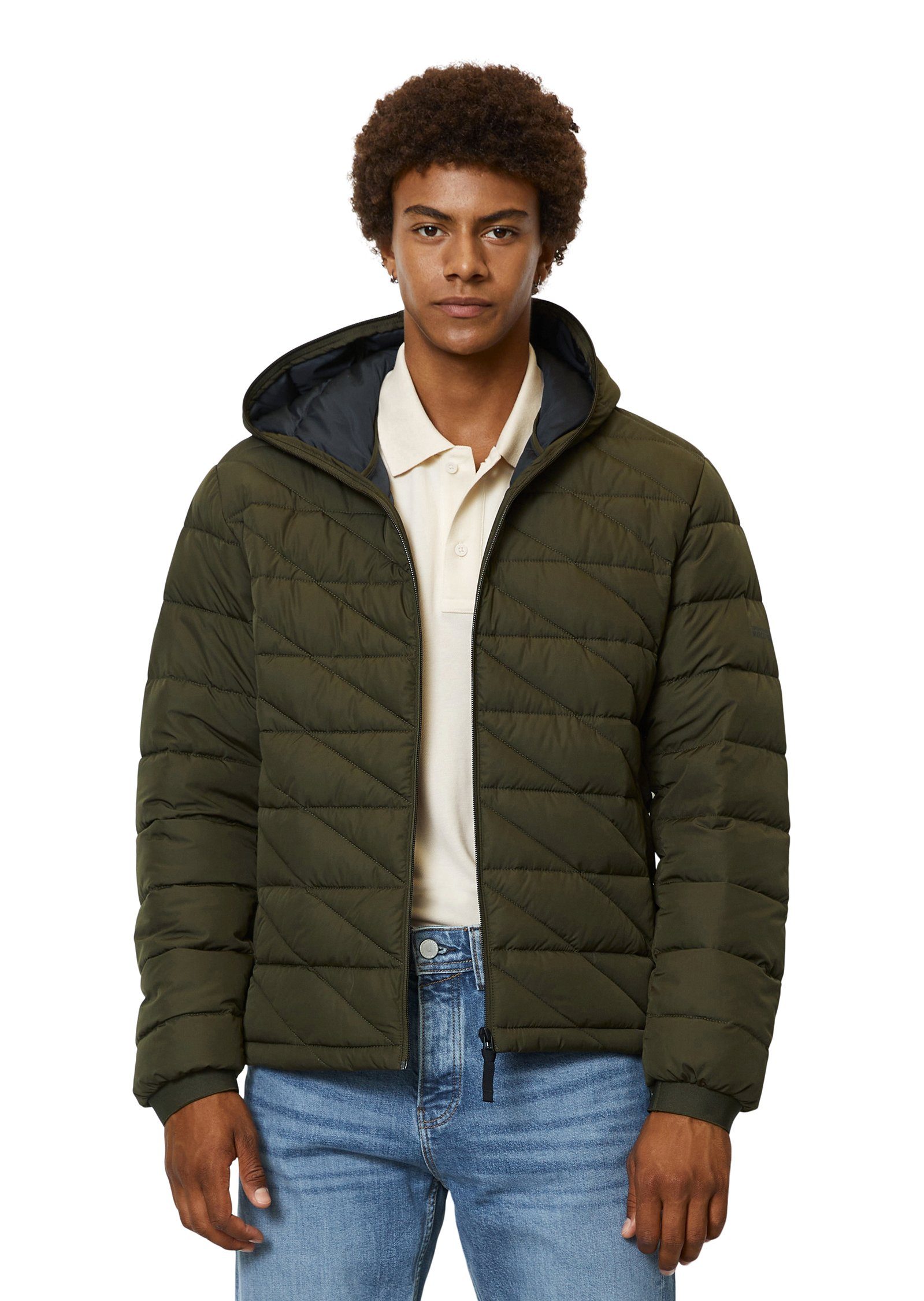 Marc O'Polo DENIM Gewatteerde jas heren winterjassen maat XL groen