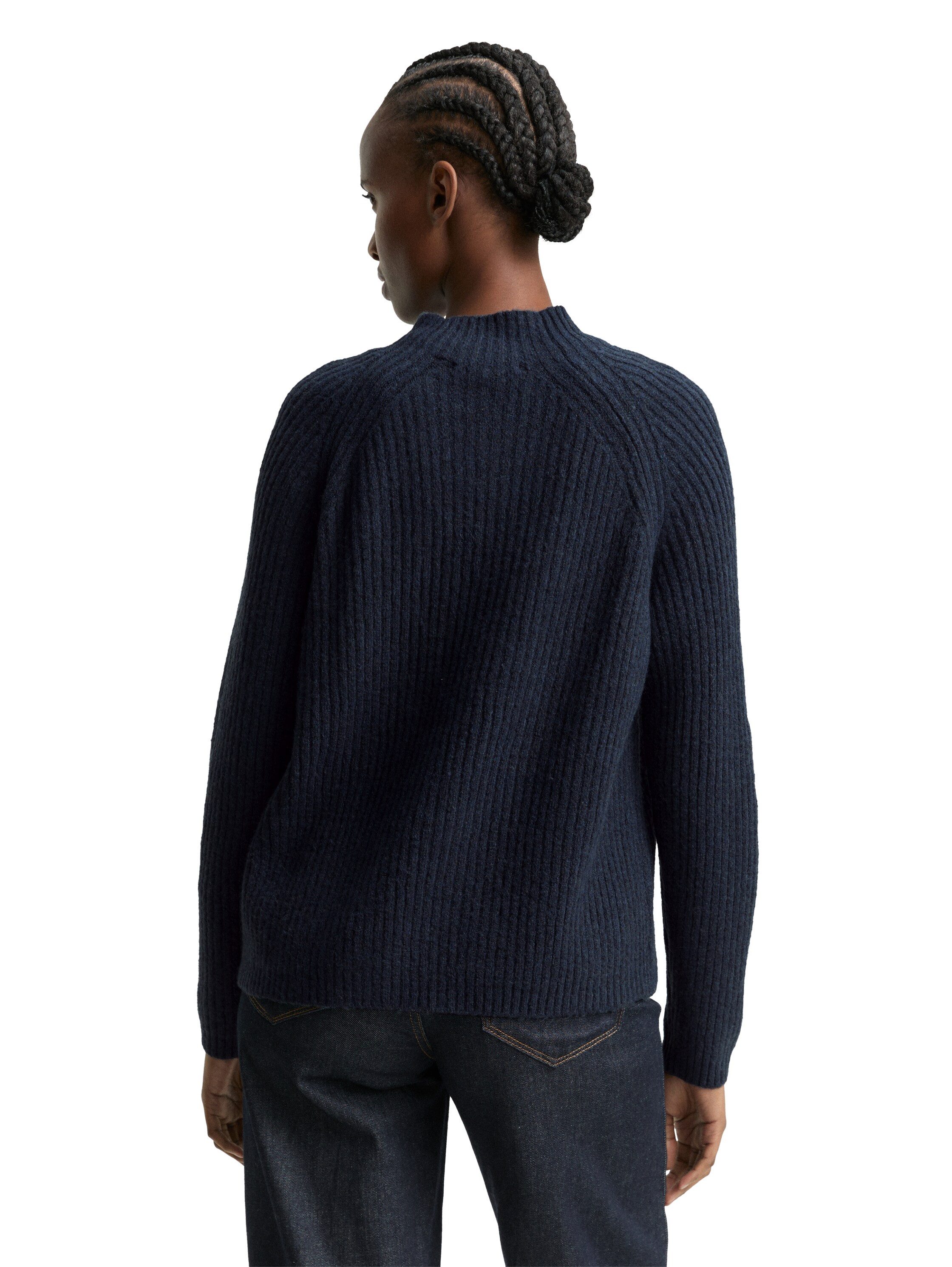 Tom Tailor Denim Gebreide trui met opstaande kraag