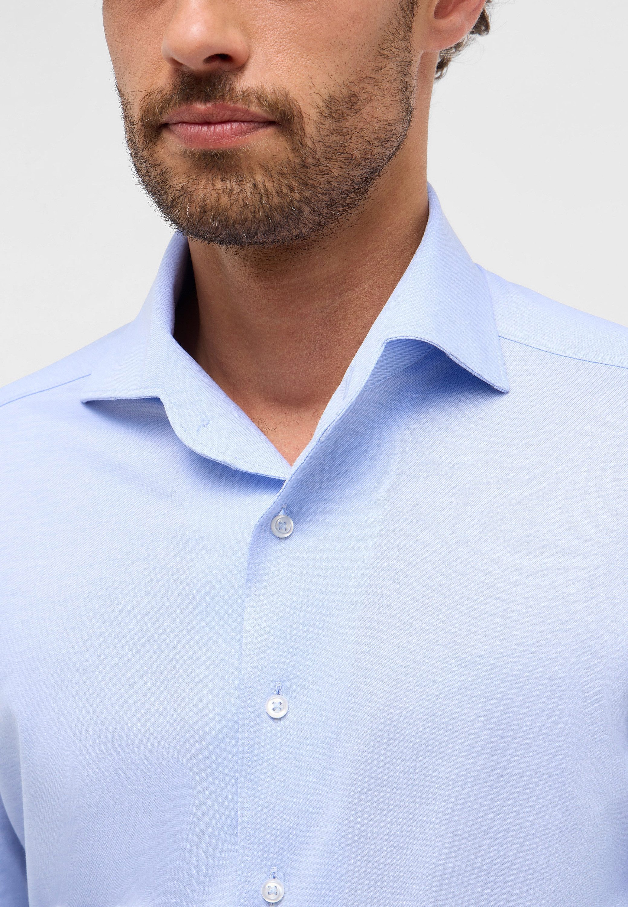 Eterna Overhemd met lange mouwen Slim fit NON IRON (strijkvrij)