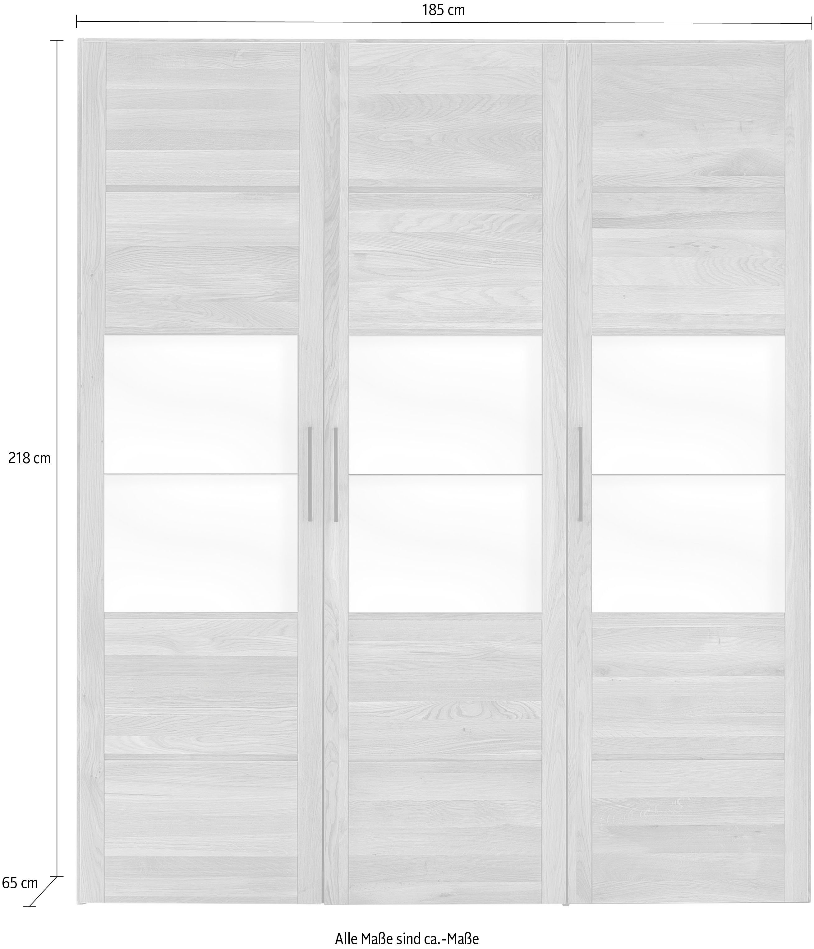 Home affaire Draaideurkast Chamara van massief eikenhout, in verschillende breedten, hoogte 218 cm