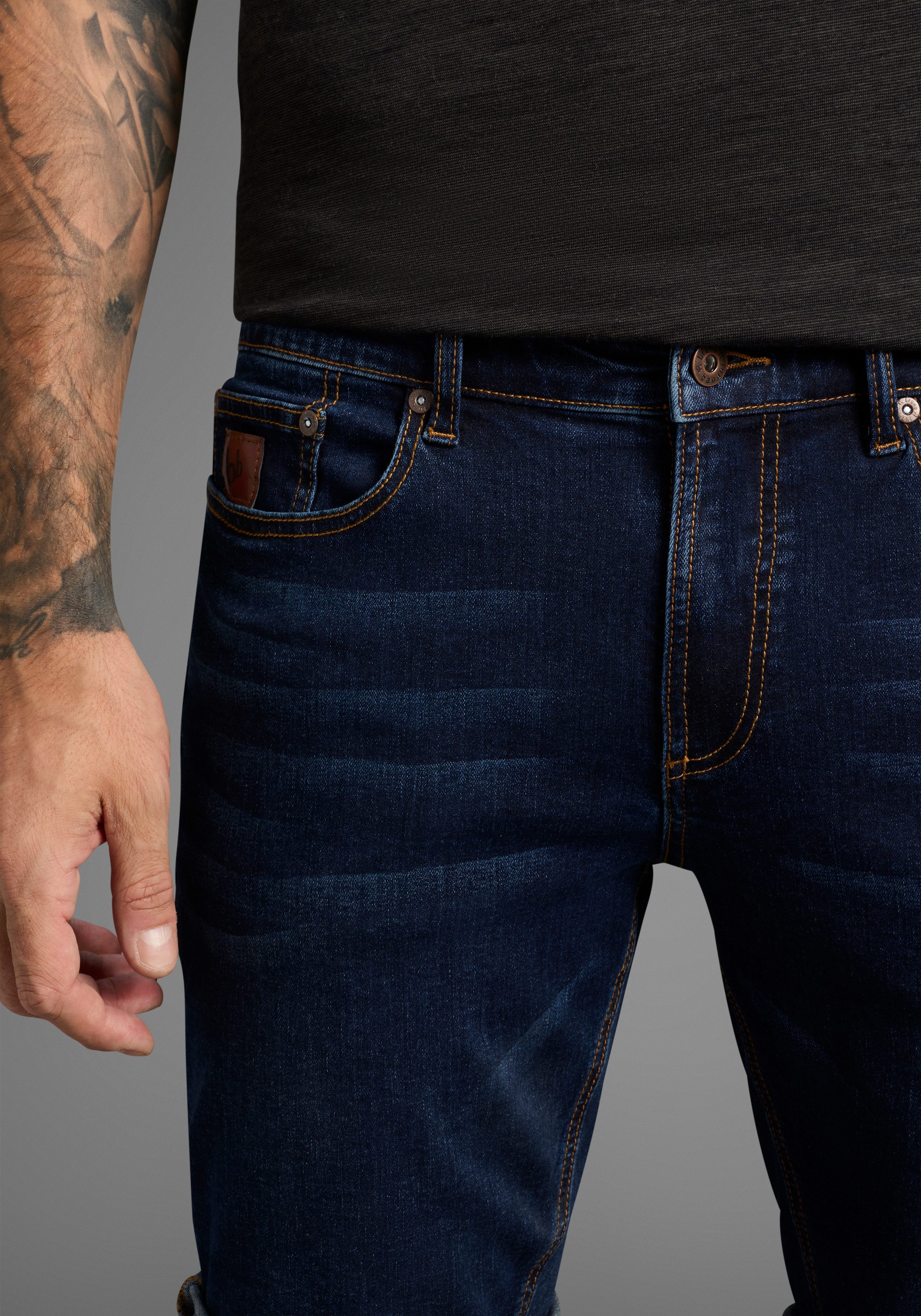 Bruno Banani Jeansshort Hutch-Shorts lage taillehoogte