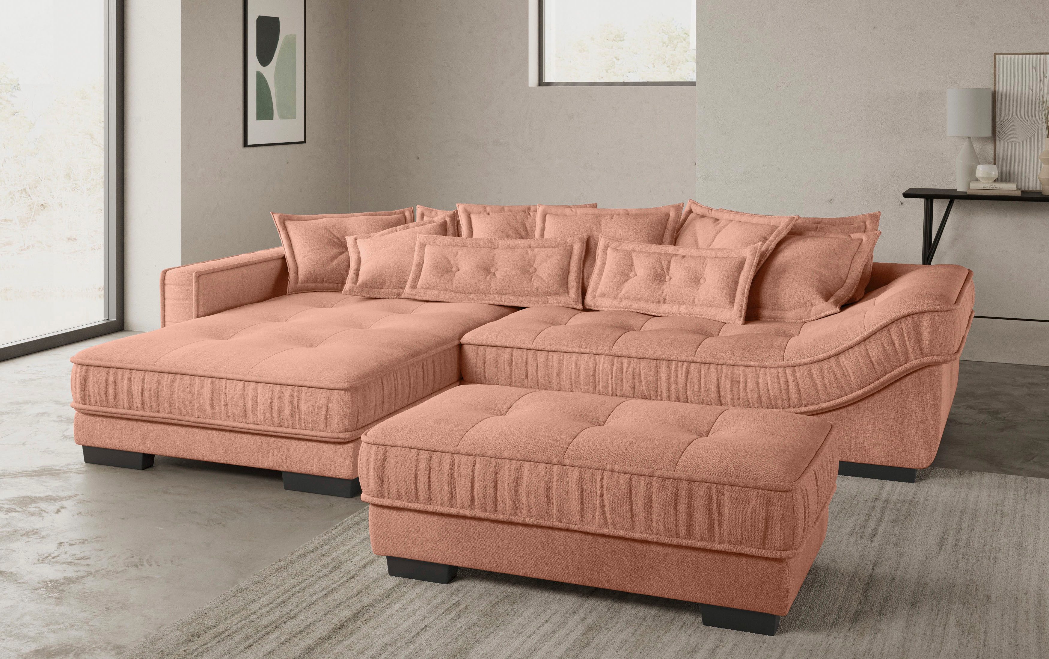 Mr. Couch Hoekbank Diwan II DuraFlex L-vorm DuraFlex koudschuim bekleding, tot 140 kg, 4 bekledingskwaliteiten
