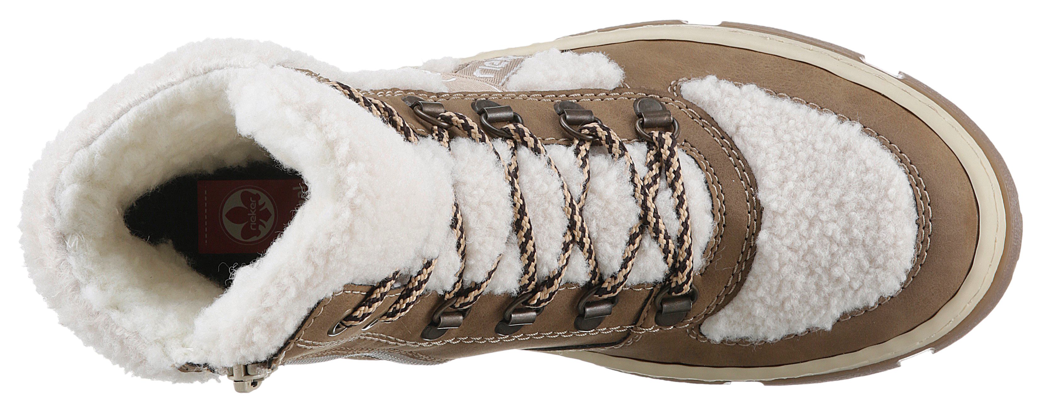 Rieker Winterlaarzen , veterschoenen, snowboots, profielzool, met binnenrits