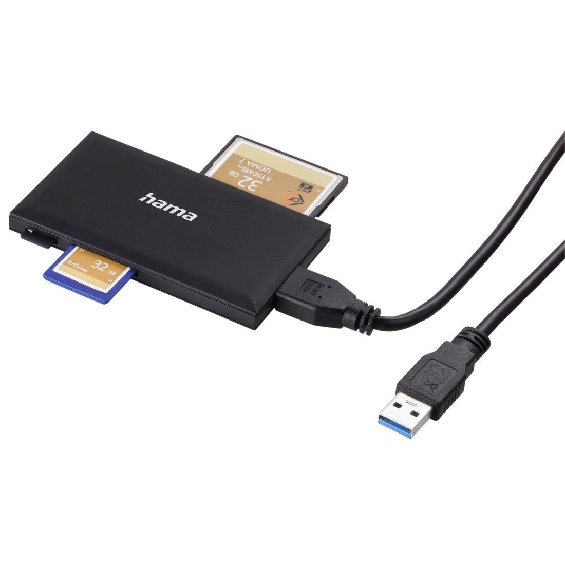 Hama Geheugenkaartlezer USB-3.0-multi-kaartlezer, SD/microSD/CF/MS