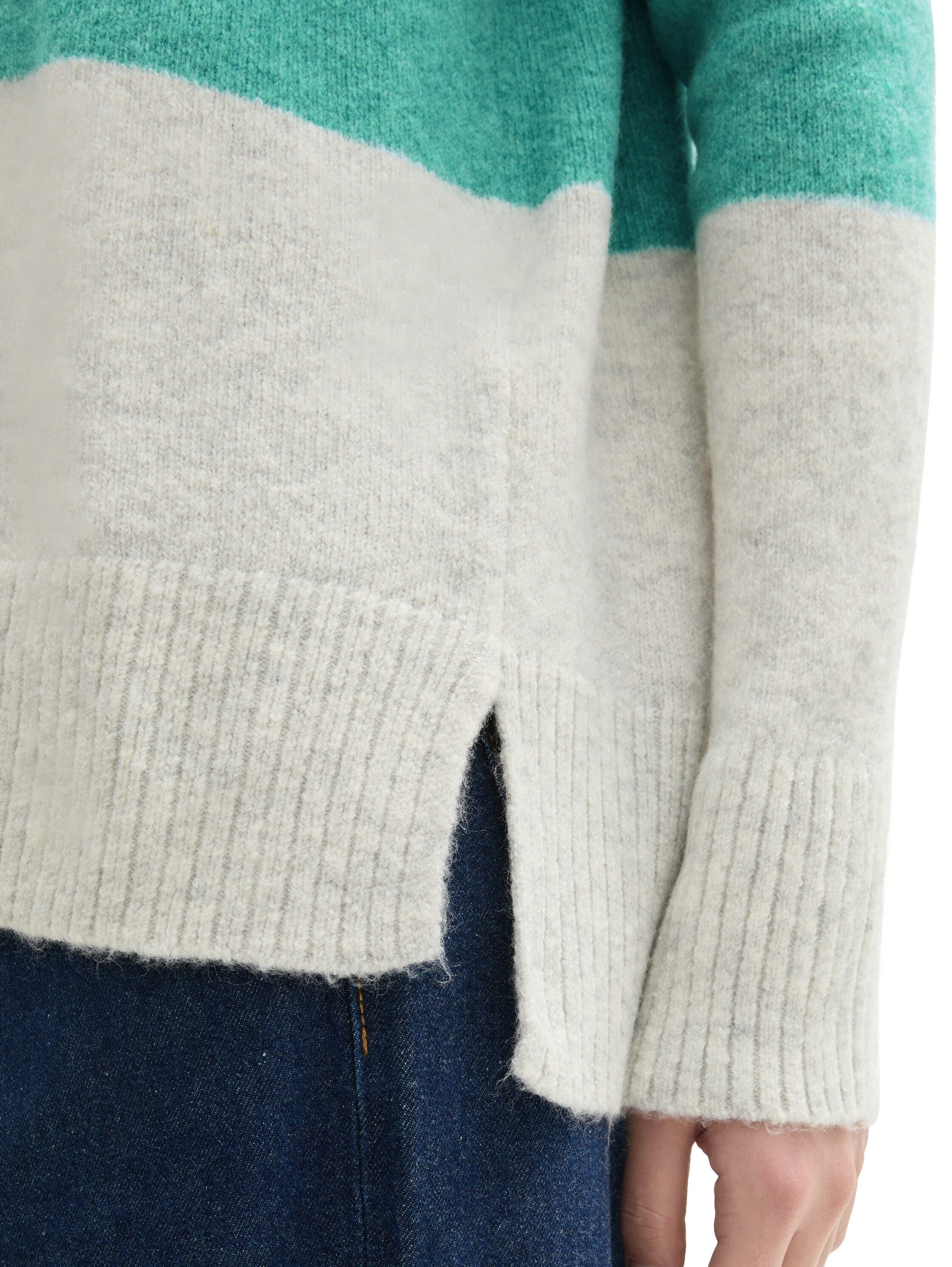 Tom Tailor Denim Gebreide trui met colourblocking