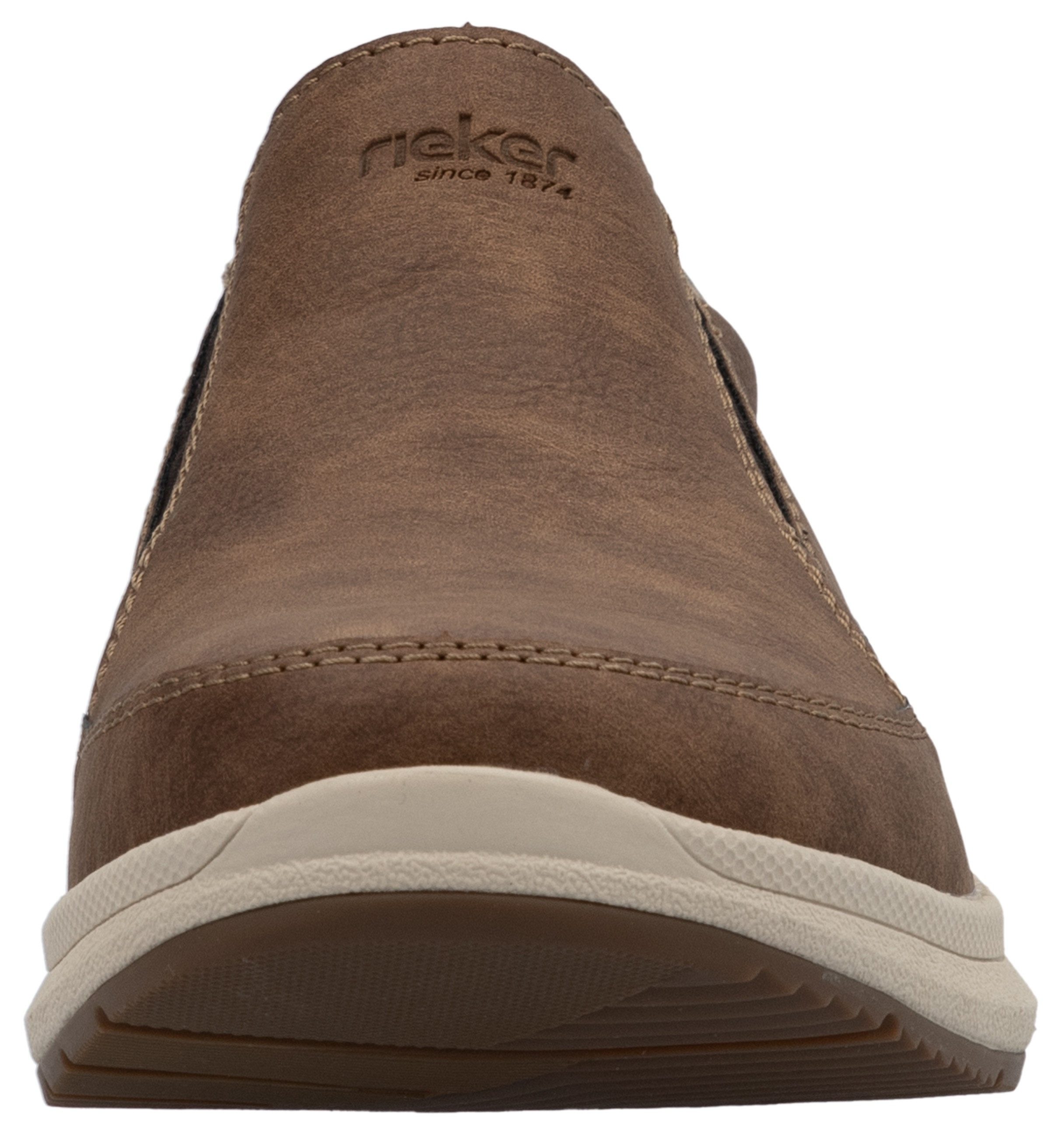 Rieker Instappers , slip-on sneaker, lage schoen, loafer, vrijetijdsschoen met elastische band