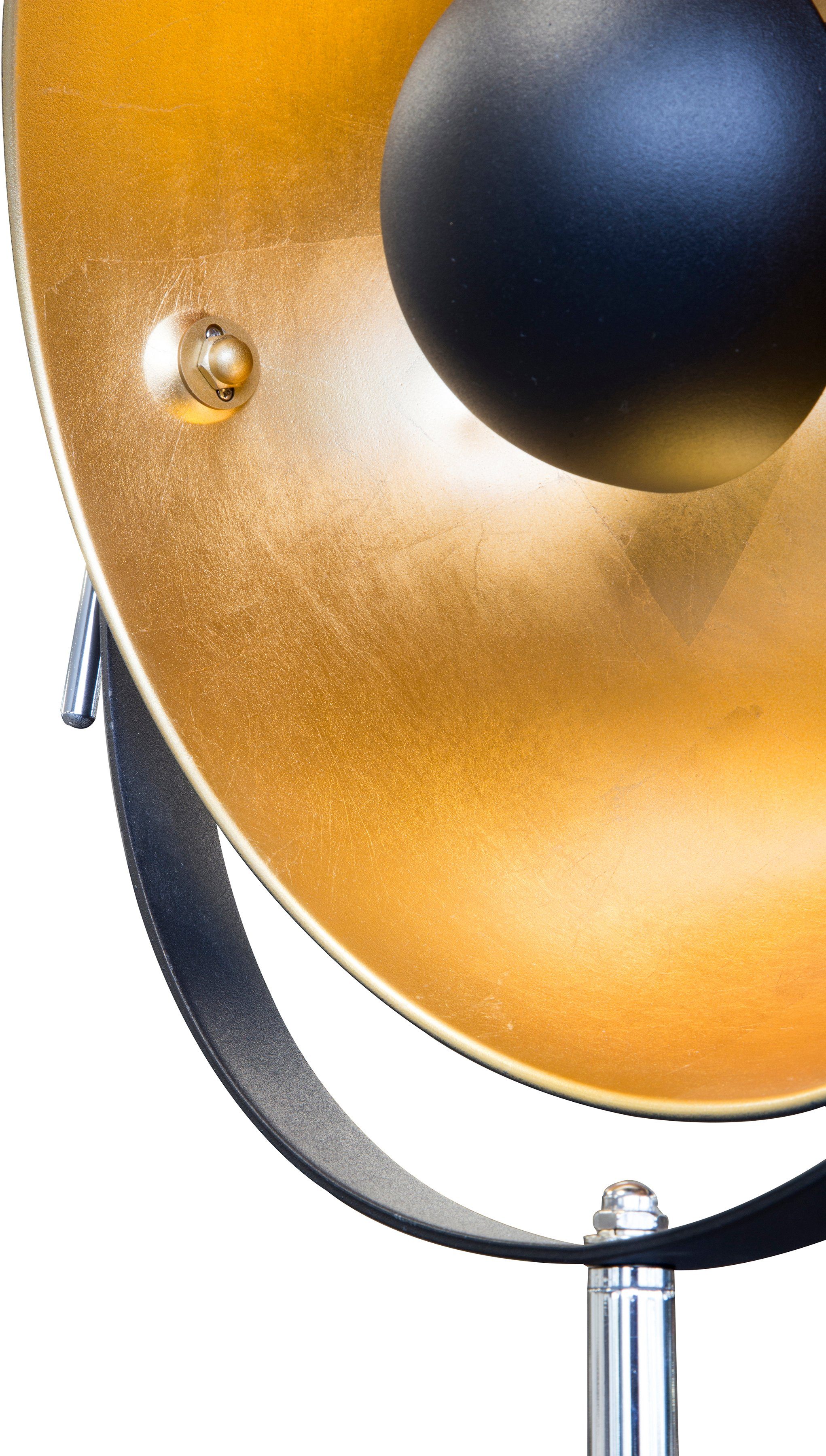 Leonique Staande lamp Elenoire Staande lamp, hoogte verstelbaar, zwart / goudkleur