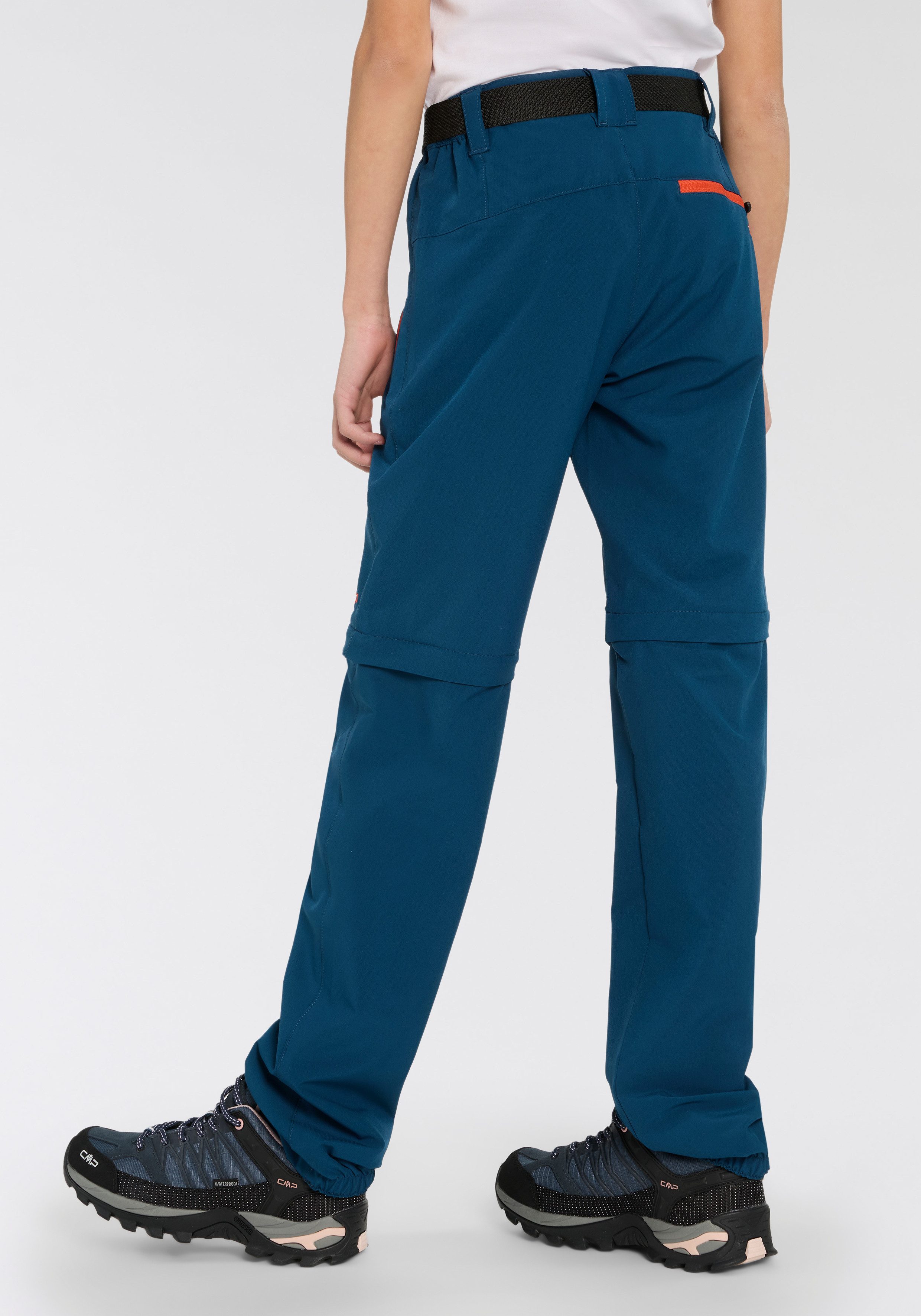 CMP Zip-off-broek KID ZIP-OFF-PANT Elastisch & ademend & snel drogend & voor kinderen (set, Met riem)