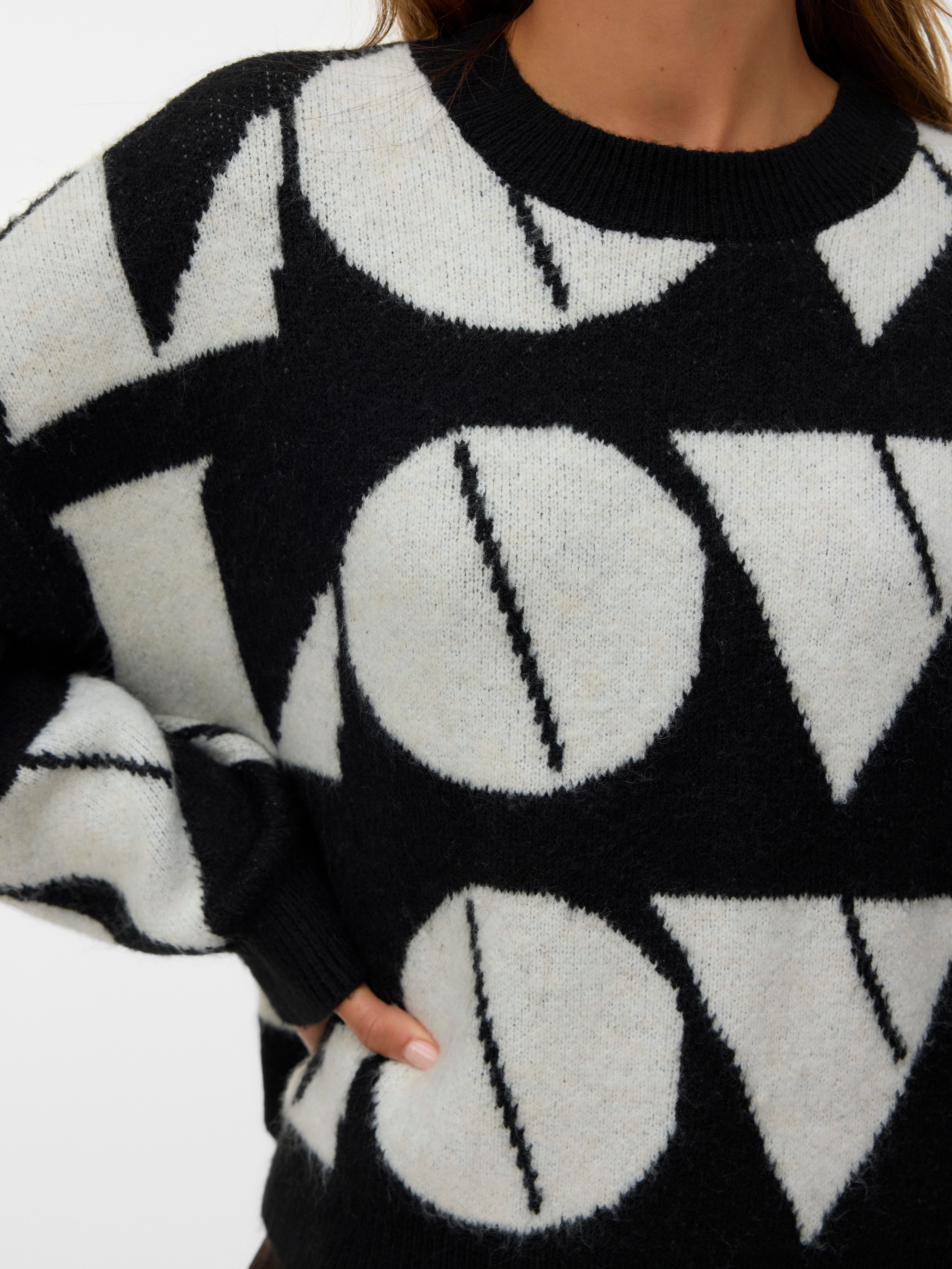 Vero Moda Gebreide trui VMLOVE LS O-NECK PULLOVER BOO