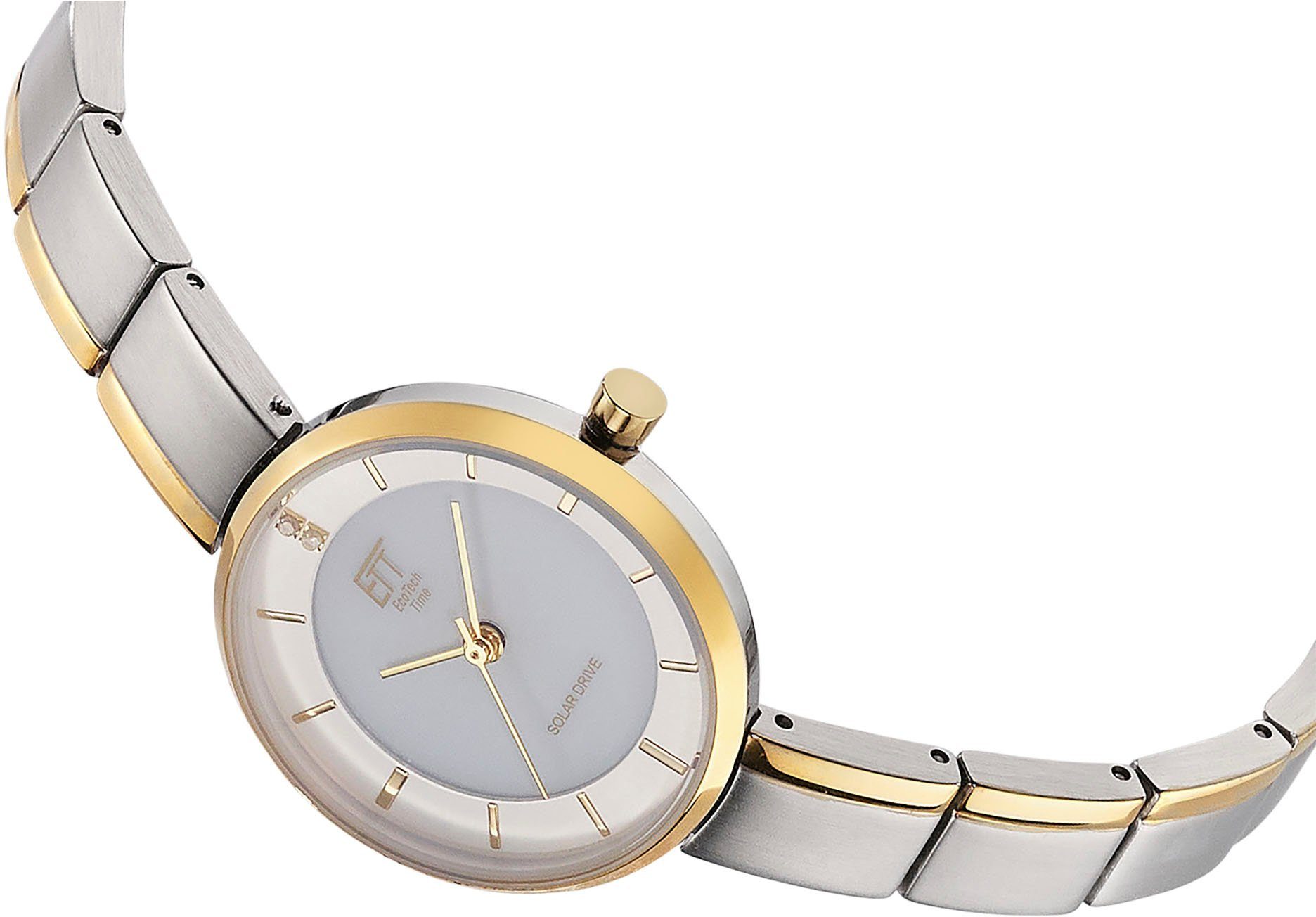 ETT Solarhorloge Solar Drive Polshorloge, dameshorloge (set, 2-delig, Met riemverkorter)