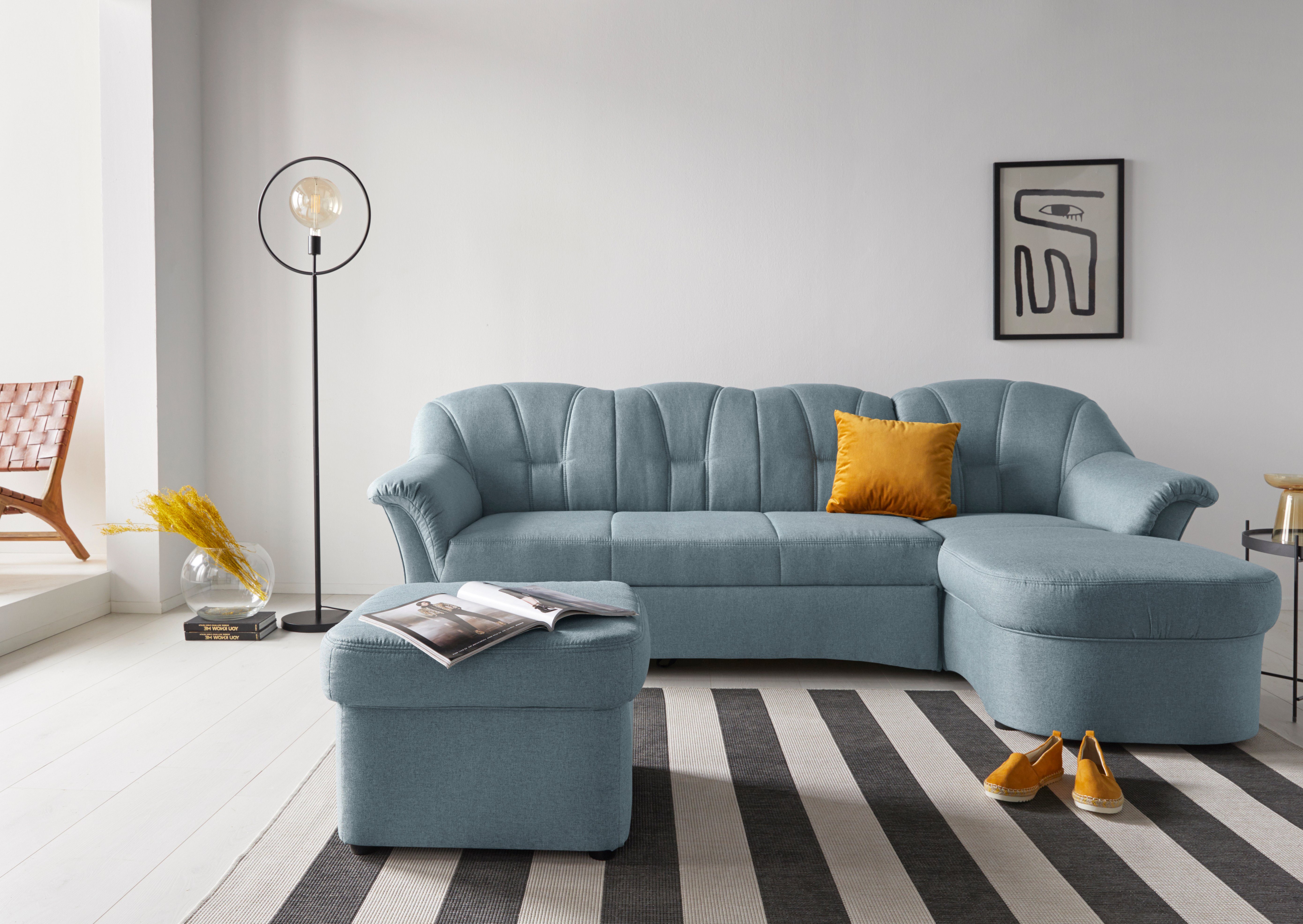 DOMO collection Hoekbank Papenburg, tijdloze rugsteppingen, elegante vormtaal, L-vorm