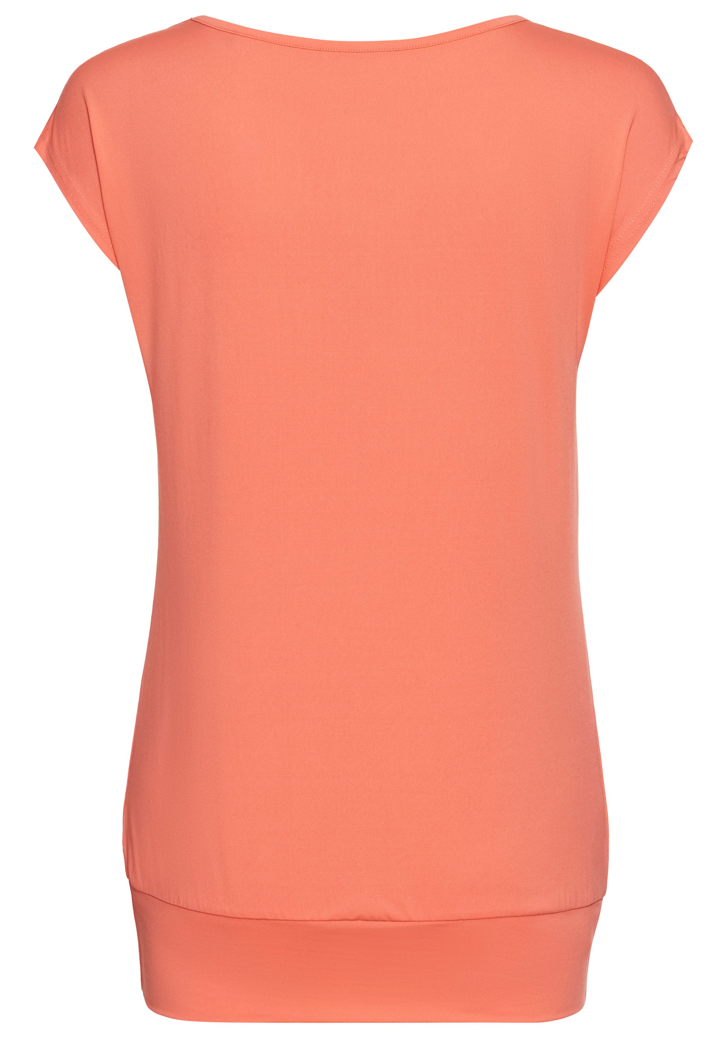 FAYN SPORTS Functioneel shirt Cuffed Tee ademend, sneldrogend, van jersey stof